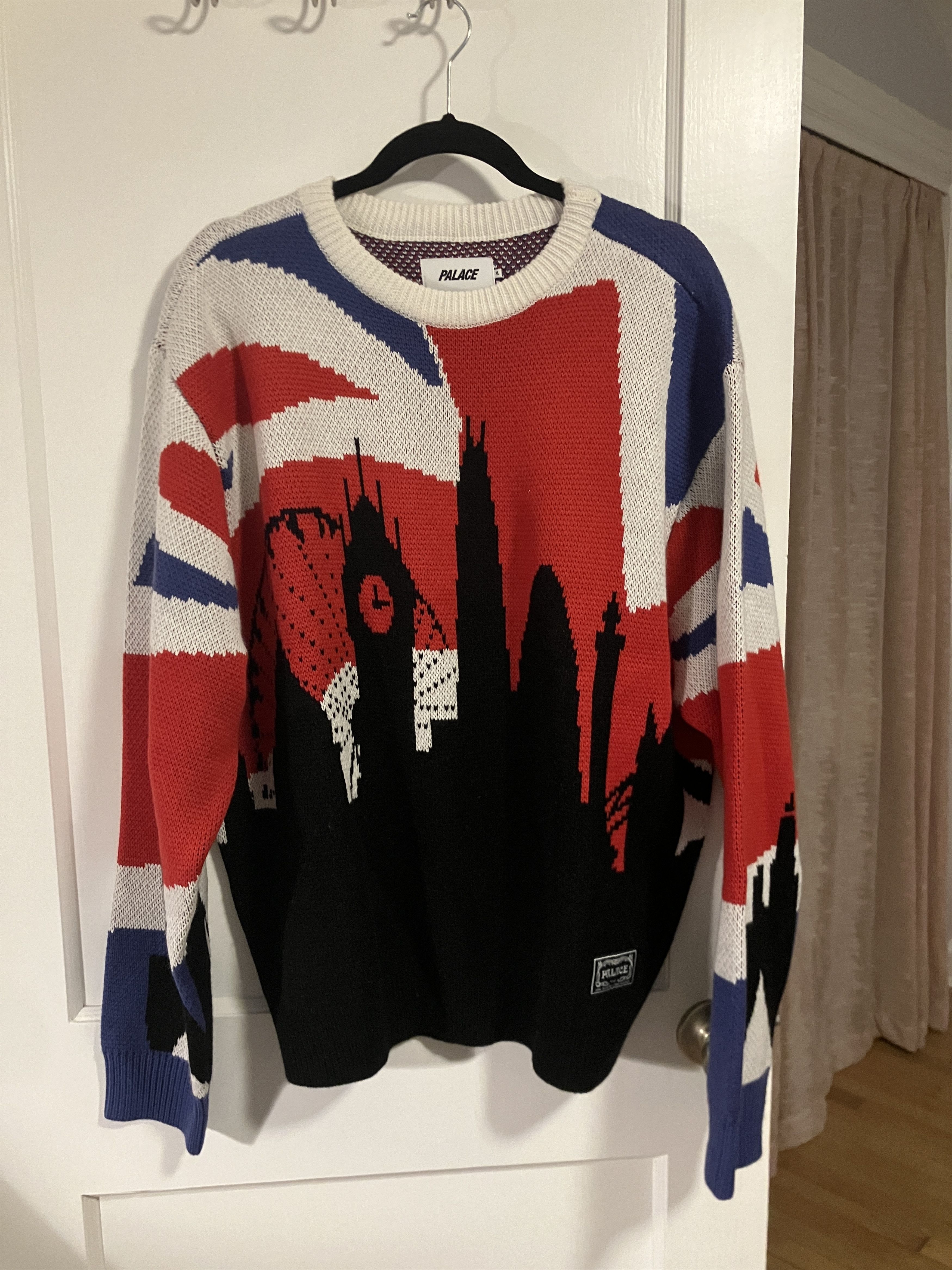 Palace Hairy Flag knit UK | Grailed