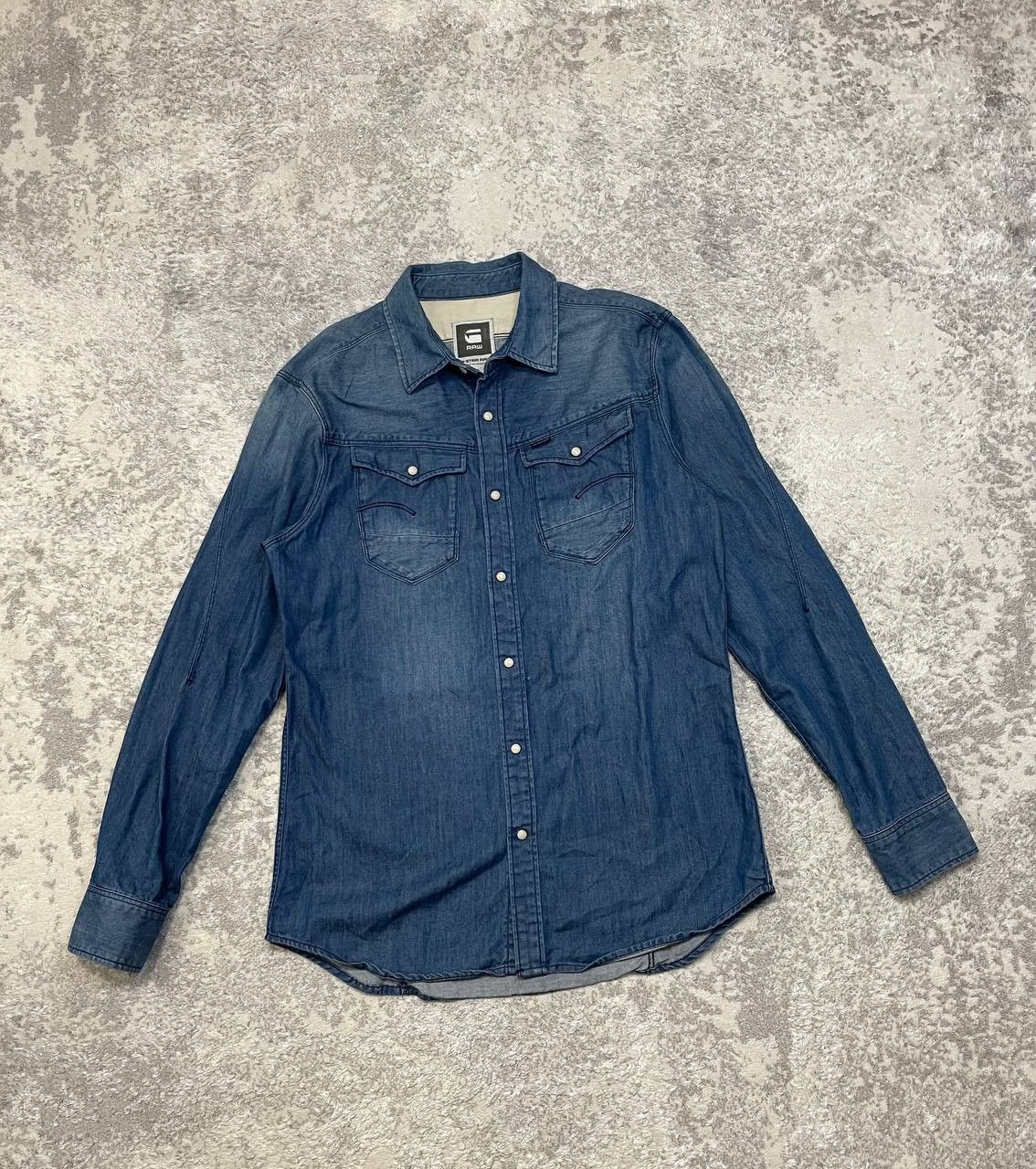 G-Star G-STAR Uomo ARC 3D Denim Camicia Casual A Maniche Lunghe L Size US L / EU 52-54 / 3 - 1 Thumbnail