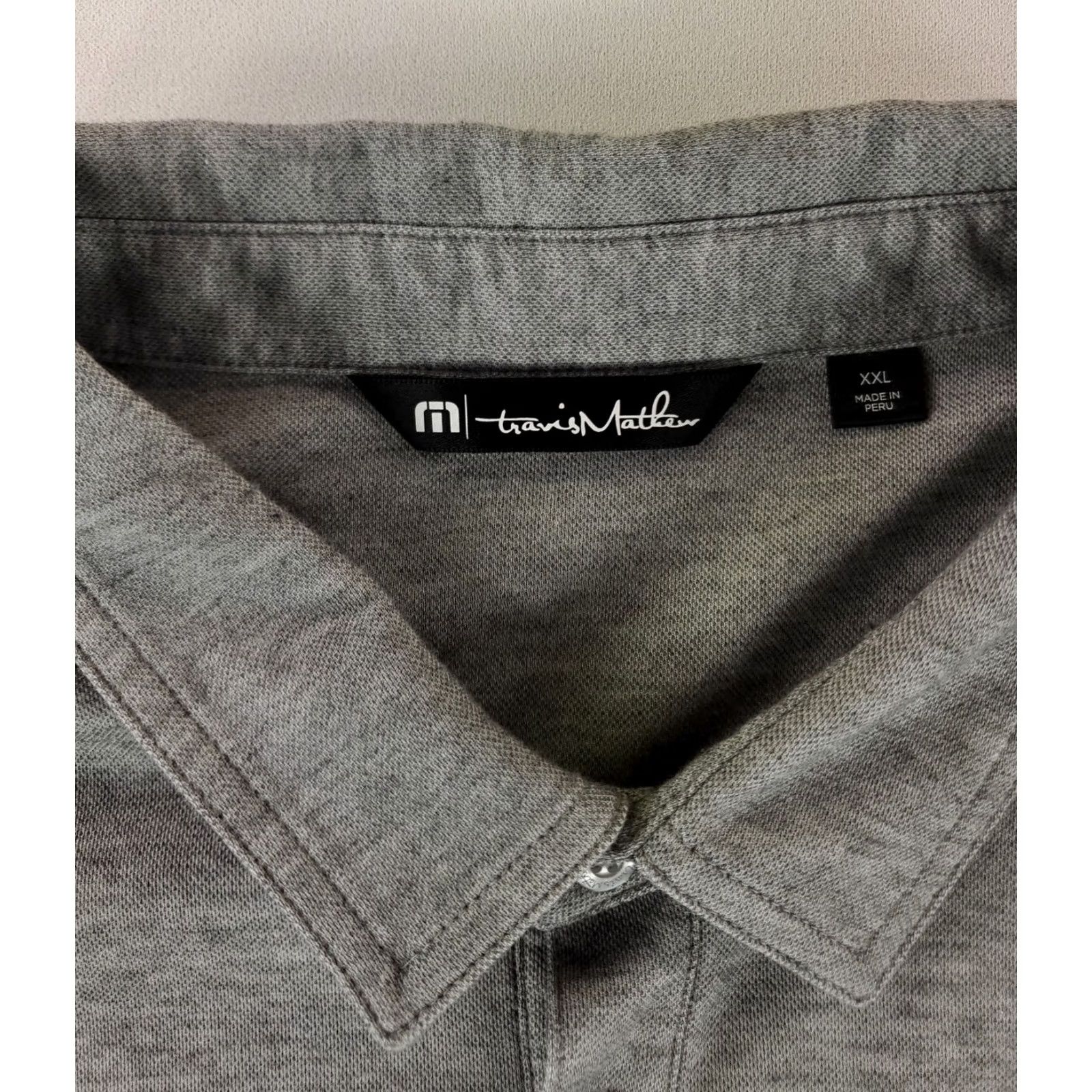 TravisMathew Travis Mathew Polo Shirt Gray Performance Golf Mens XXL Shirt Short Sleeve Men 2XL Size US XXL / EU 58 / 5 - 3 Thumbnail