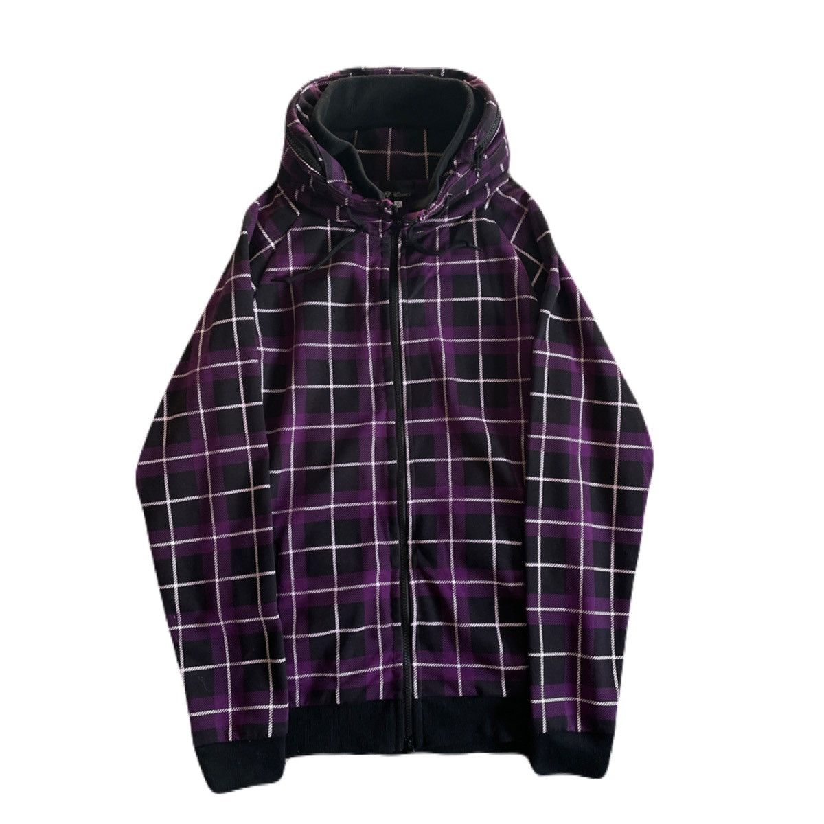 If Six Was Nine 2000s Japanese archive Vkei Bono Plaid Check Hooded Jacket Size US M / EU 48-50 / 2 - 2 Thumbnail