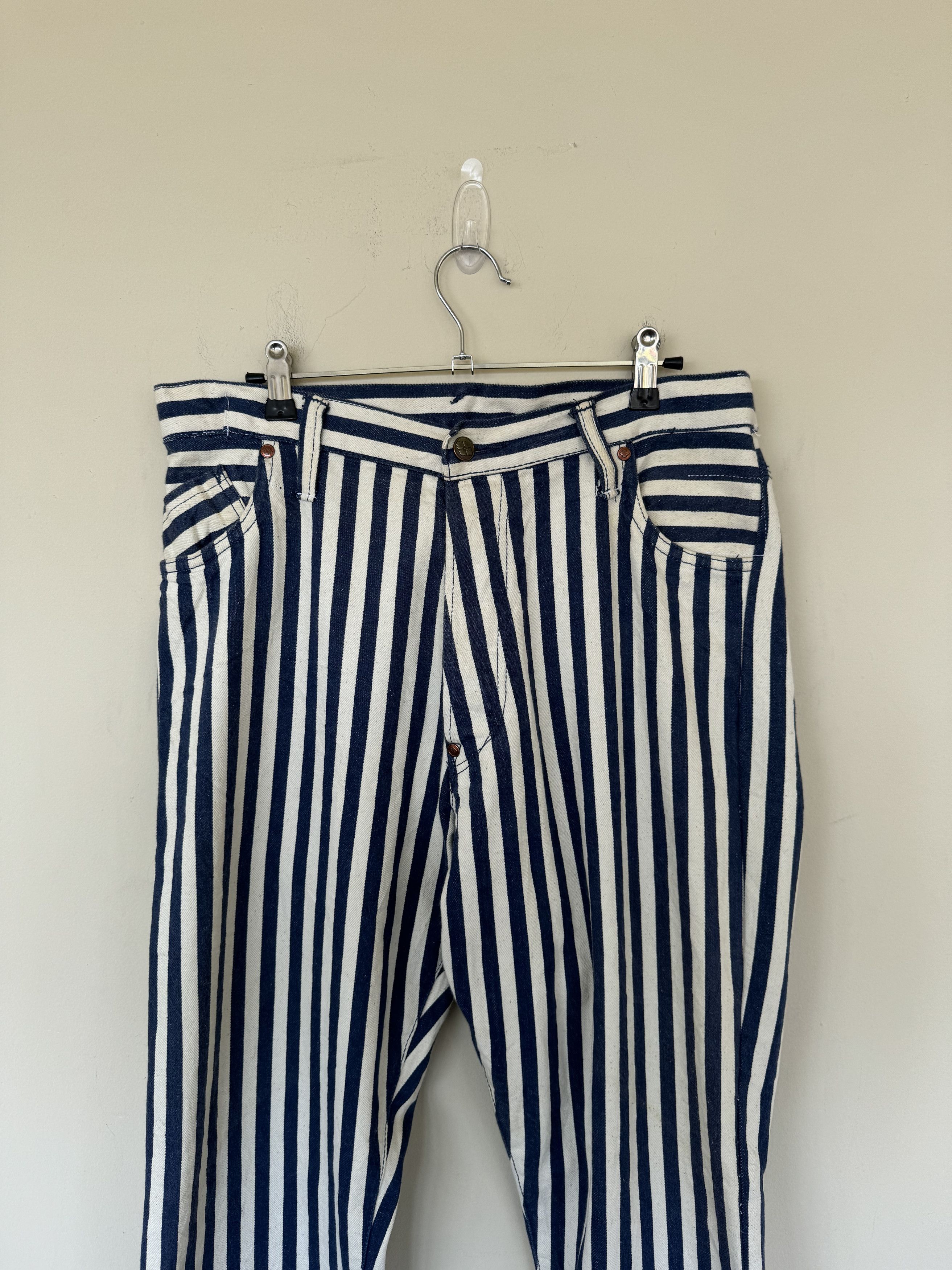 Evisu Evisu Pinstripe Denim Size US 34 / EU 50 - 4 Thumbnail