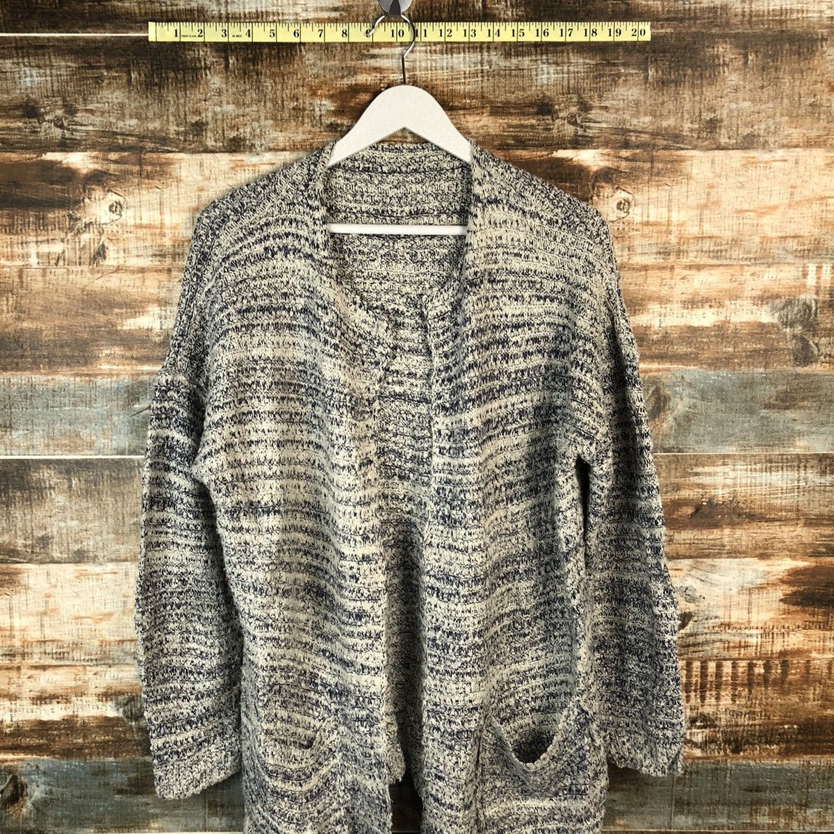 Japanese Brand Ecost Shop Grey knitwear Cardigan #A1343 Size US L / EU 52-54 / 3 - 2 Thumbnail