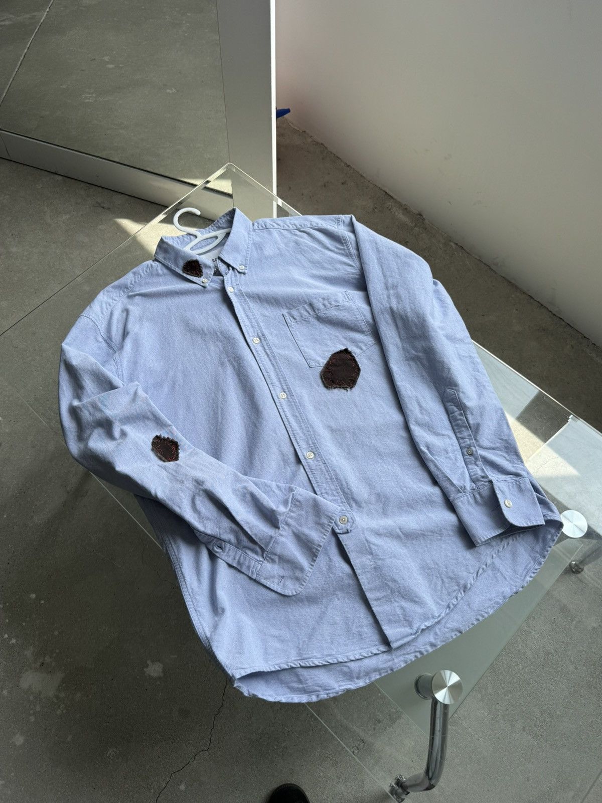 Our Legacy Our Legacy Shirt Customed Oxford Blue Size US L / EU 52-54 / 3 - 3 Thumbnail