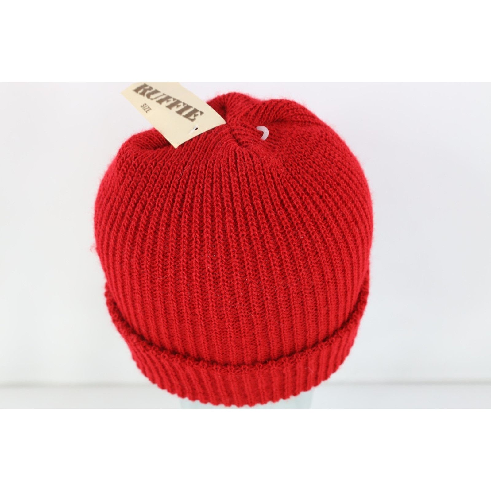 Vintage NOS Vintage 90s Streetwear Ribbed Knit Winter Beanie Hat Size ONE SIZE - 4 Thumbnail