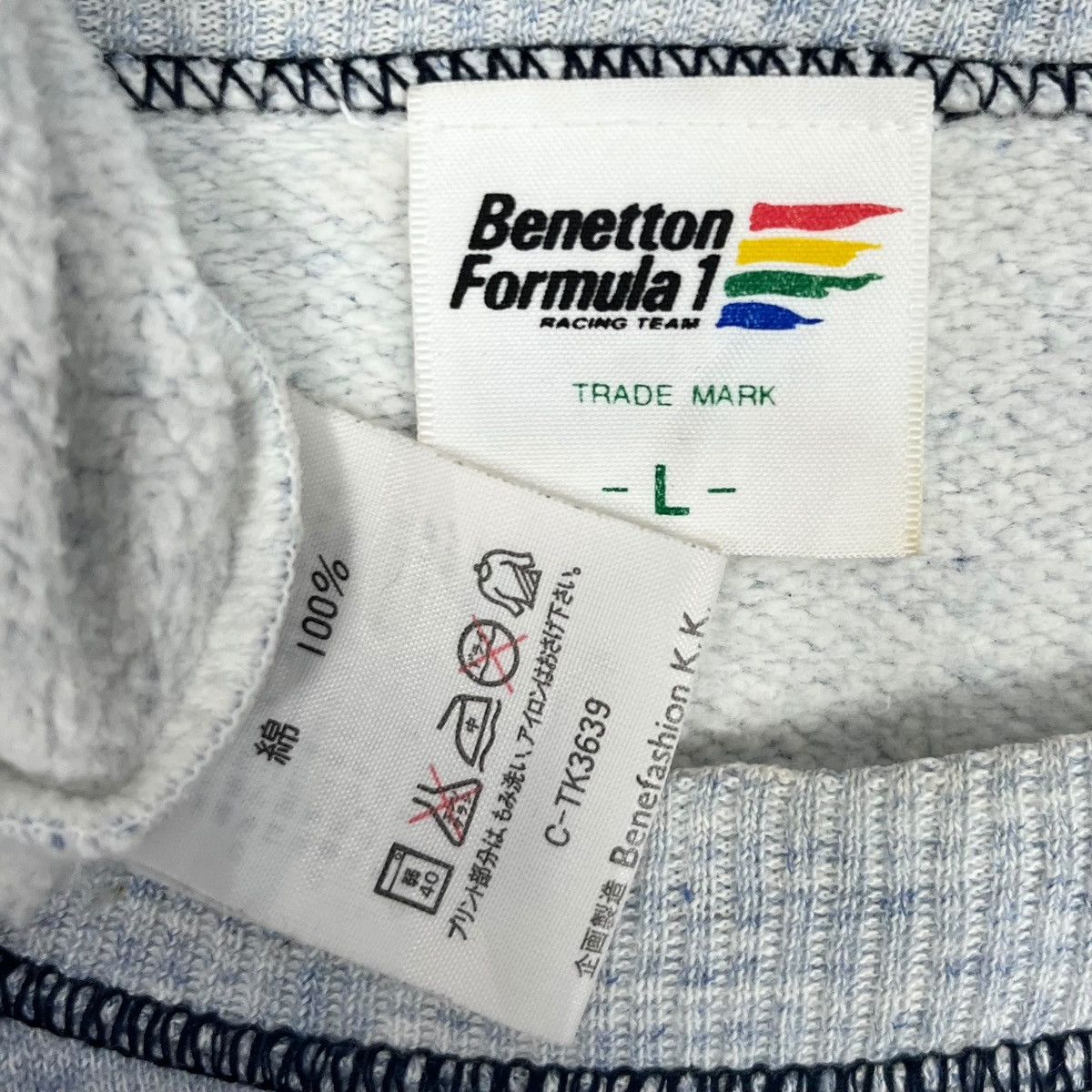 Benetton × Formula 1 × Vintage Vintage Benetton Formula 1 Full Speed Sweatshirt Size US L / EU 52-54 / 3 - 5 Thumbnail