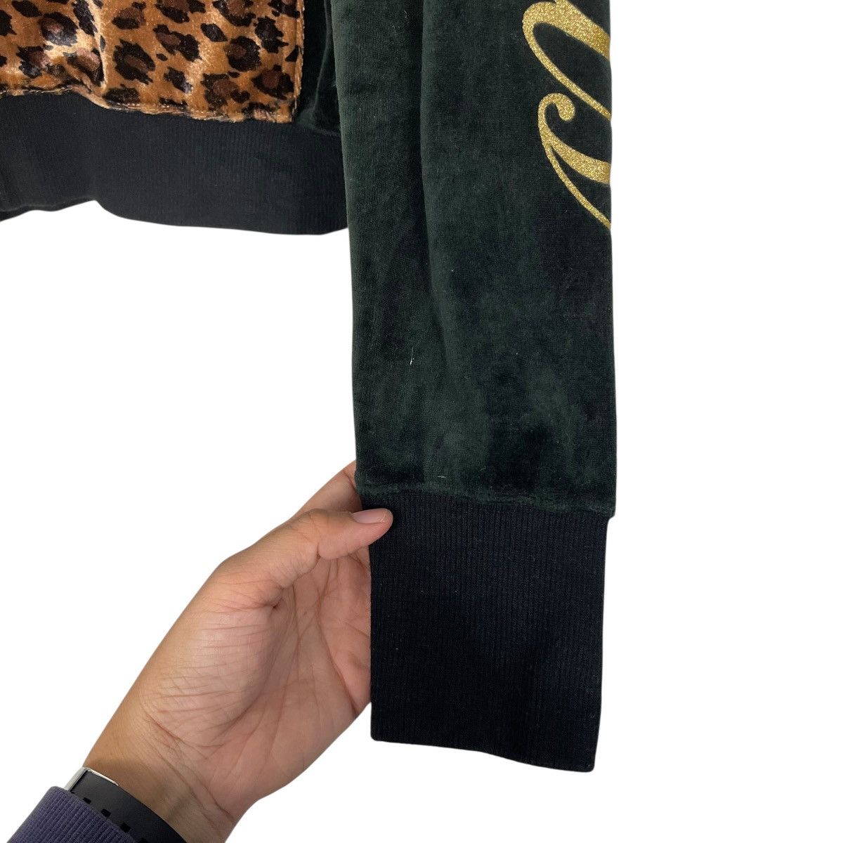 Japanese Brand 24 Karats Digger Big Logo Zipper Velvet Hoodie Size Small Size US S / EU 44-46 / 1 - 14 Thumbnail