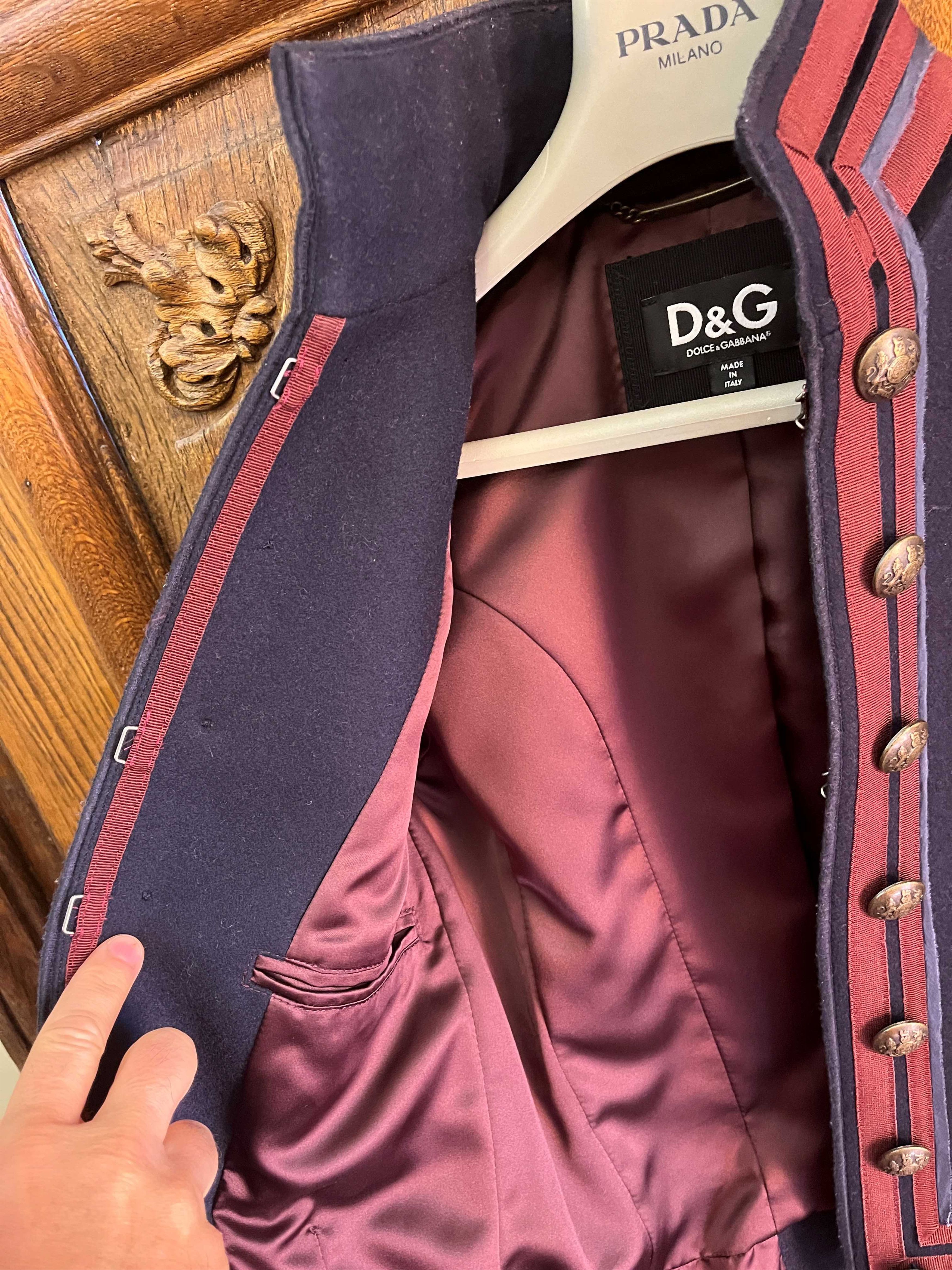 Dolce & Gabbana Military Jacket / D&G - Fall 2009 Catwalk - Size 36 ITA Size S / US 4 / IT 40 - 10 Thumbnail