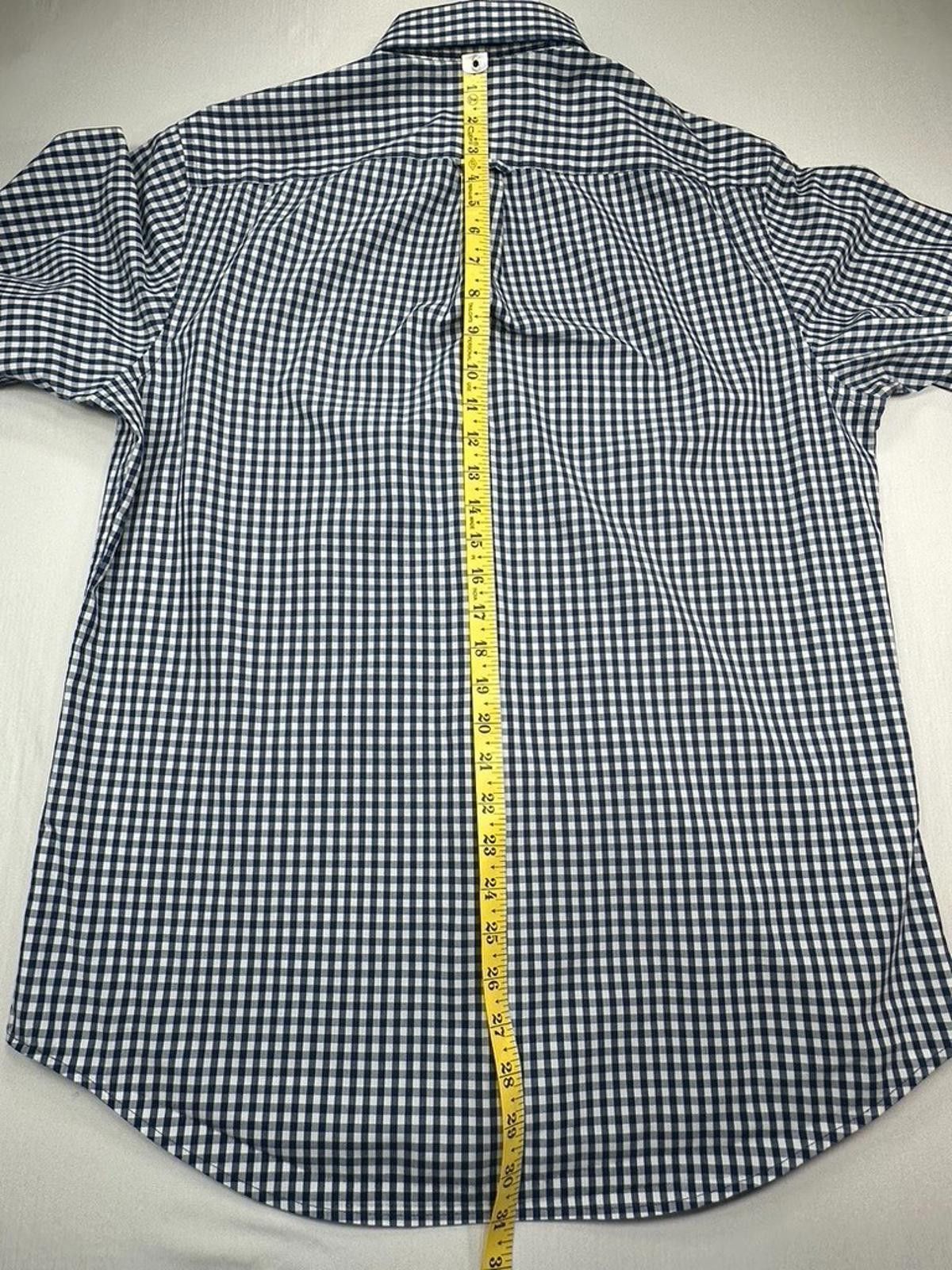 Izod Izod Checked Embroidered Button Down Shirt Blue Men's Medium Size US M / EU 48-50 / 2 - 9 Thumbnail