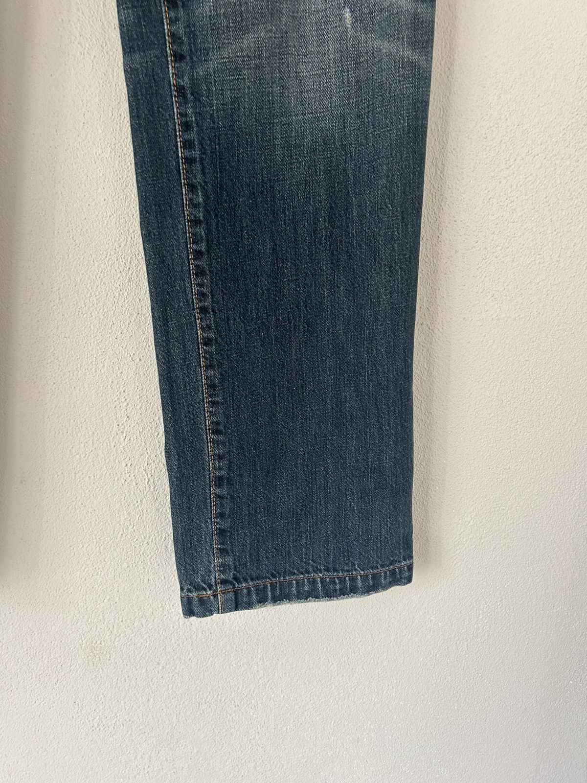 Dolce & Gabbana D&G Blue Distressed Straight-Leg Jeans Size US 34 / EU 50 - 9 Thumbnail