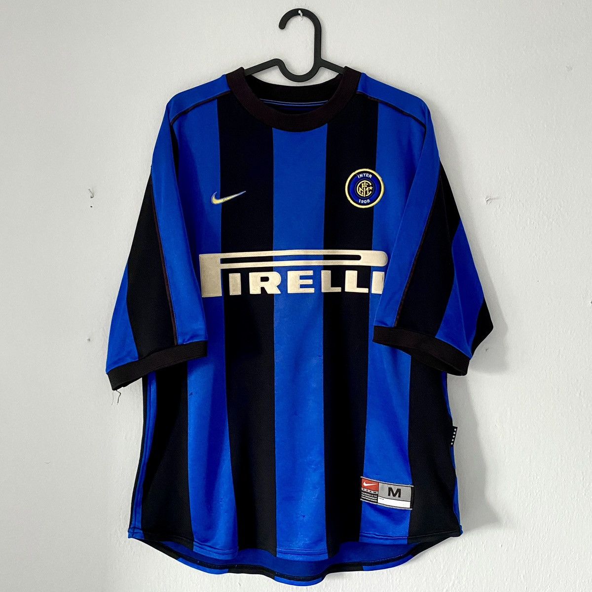 Nike × Vintage 1999 2000 Inter Italy Nike Vintage Home Kit Soccer Jersey FC Size US M / EU 48-50 / 2 - 3 Thumbnail