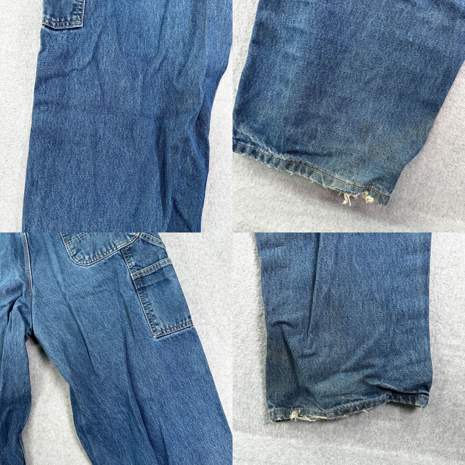 Carhartt Carhartt Jeans Blue Men 38X34 Original Fit Denim Distressed Straight 5-Pocket Button Closure FR Mexico Made In provenance? Size US 38 / EU 54 - 9 Thumbnail