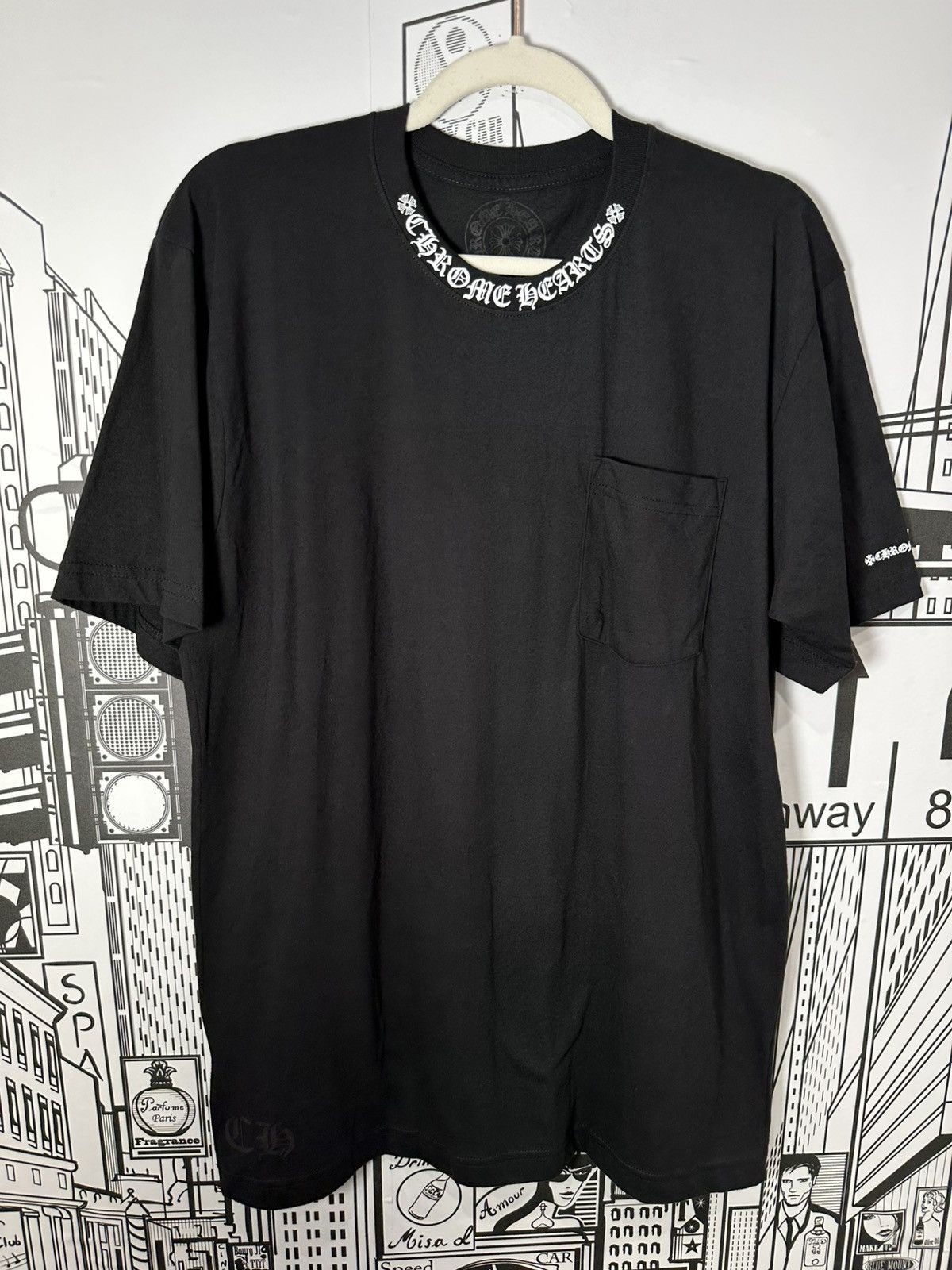 Chrome Hearts Chrome Hearts Neck Logo Tee Large Black Size US L / EU 52-54 / 3 - 1 Thumbnail