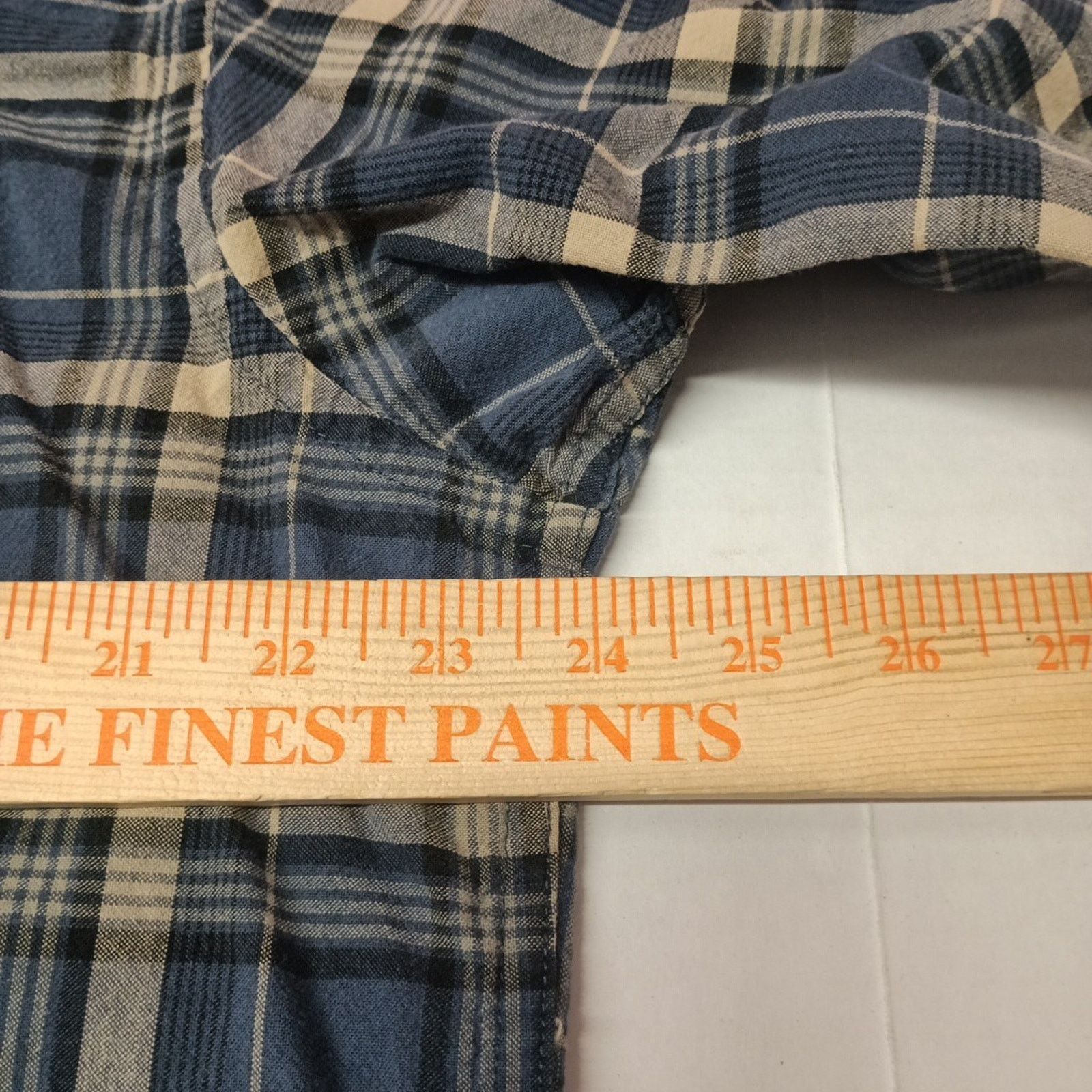 Other Caribou Creek Shirt Men's Size L Blue Beige Plaid Cotton Size US L / EU 52-54 / 3 - 5 Thumbnail