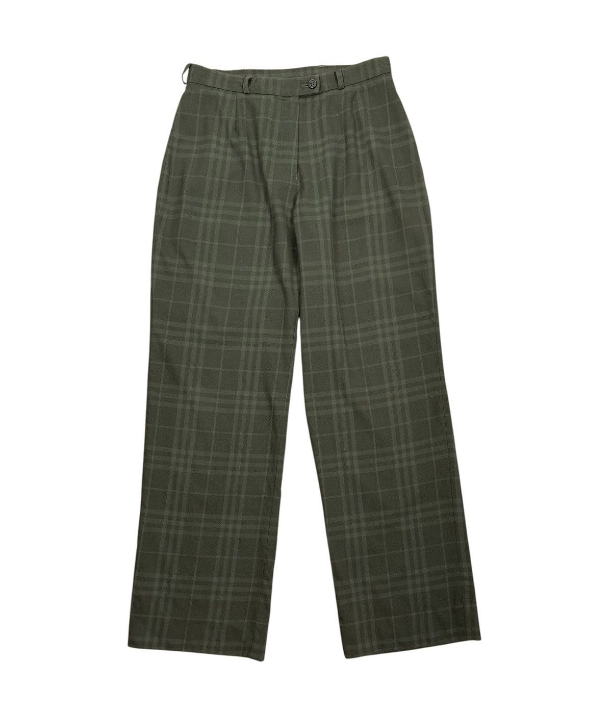 Burberry Burberry Vintage Wool Checkered Pants Wide Leg size UK10 Size 28" / US 6 / IT 42 - 8 Thumbnail