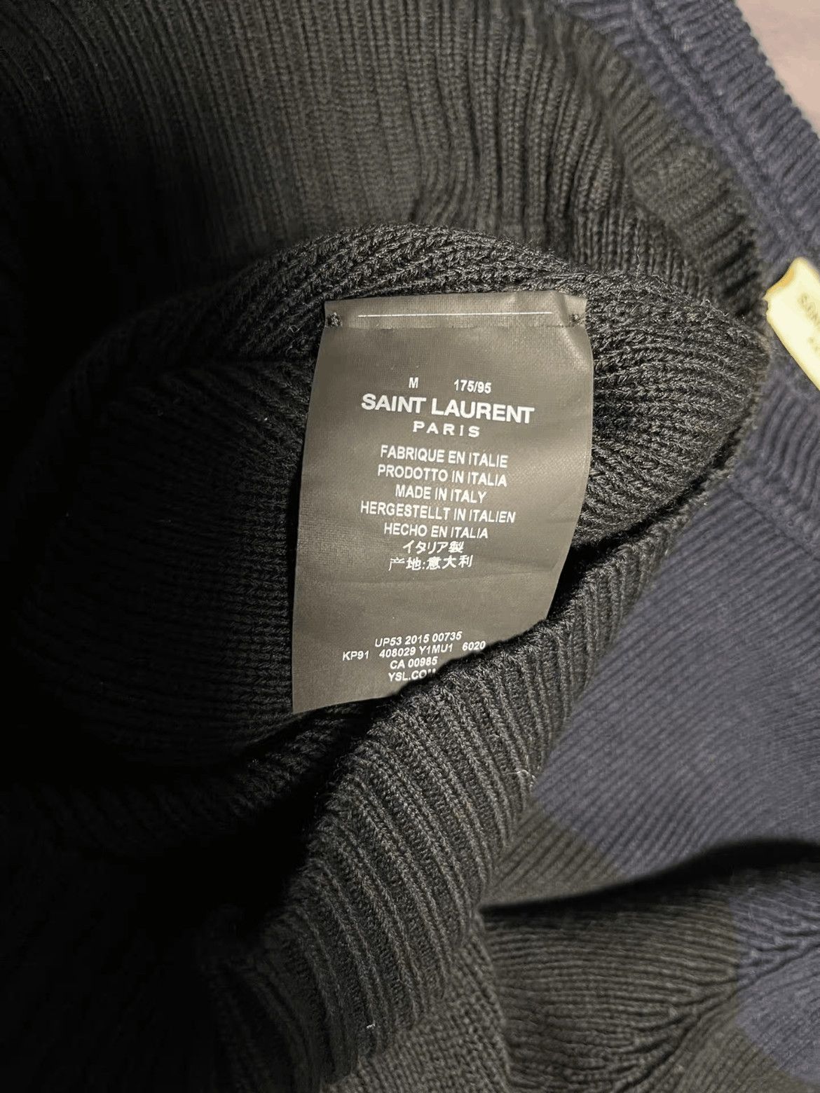 Saint Laurent Paris Saint Laurent Paris 16SS Joint Color Side Zipper Knitwear Size US M / EU 48-50 / 2 - 4 Thumbnail