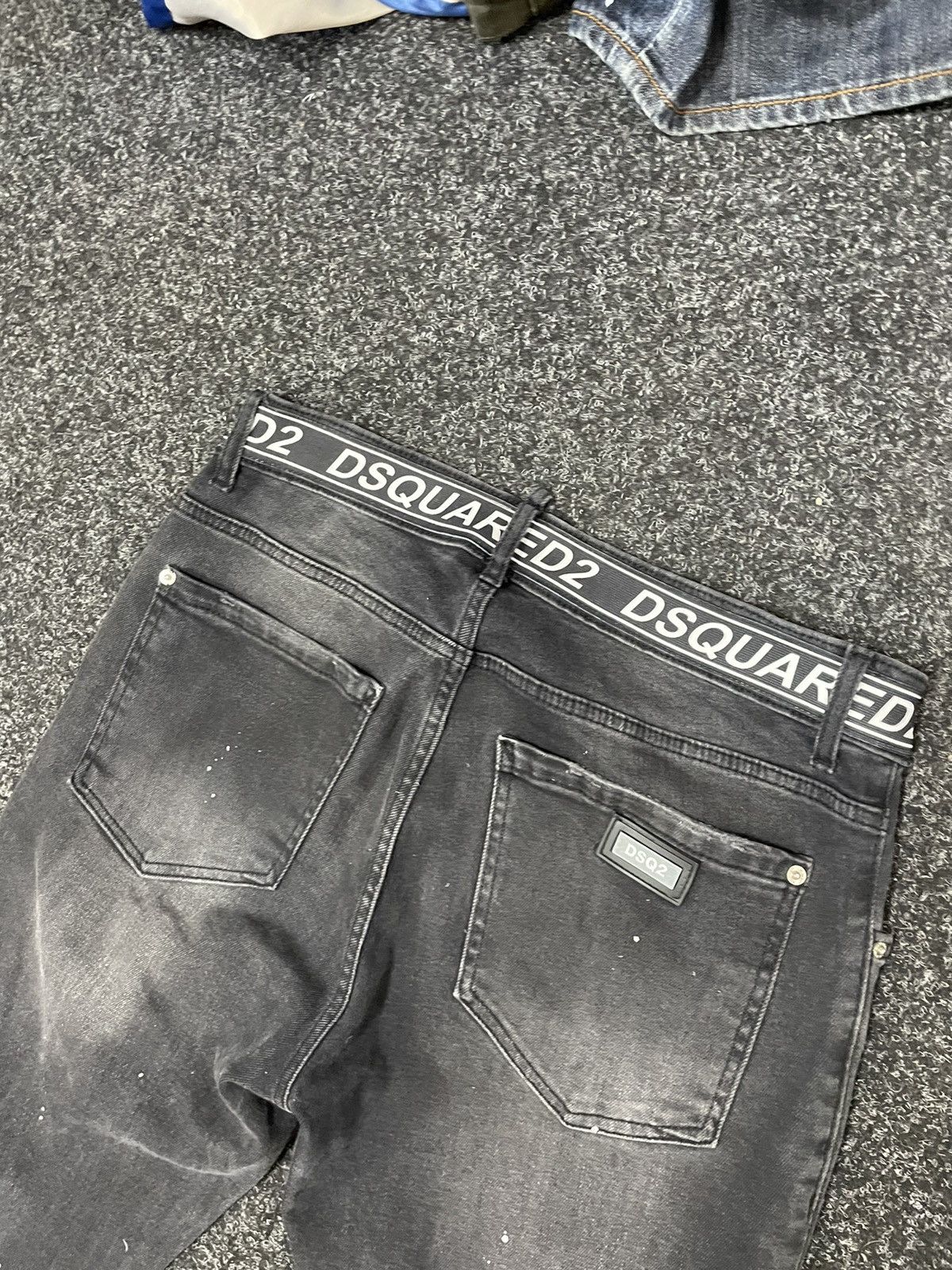 Dsquared2 × If Six Was Nine Vintage Dsquared2 black grey Mud Wash Jeans pants joggers Size US 36 / EU 52 - 2 Thumbnail
