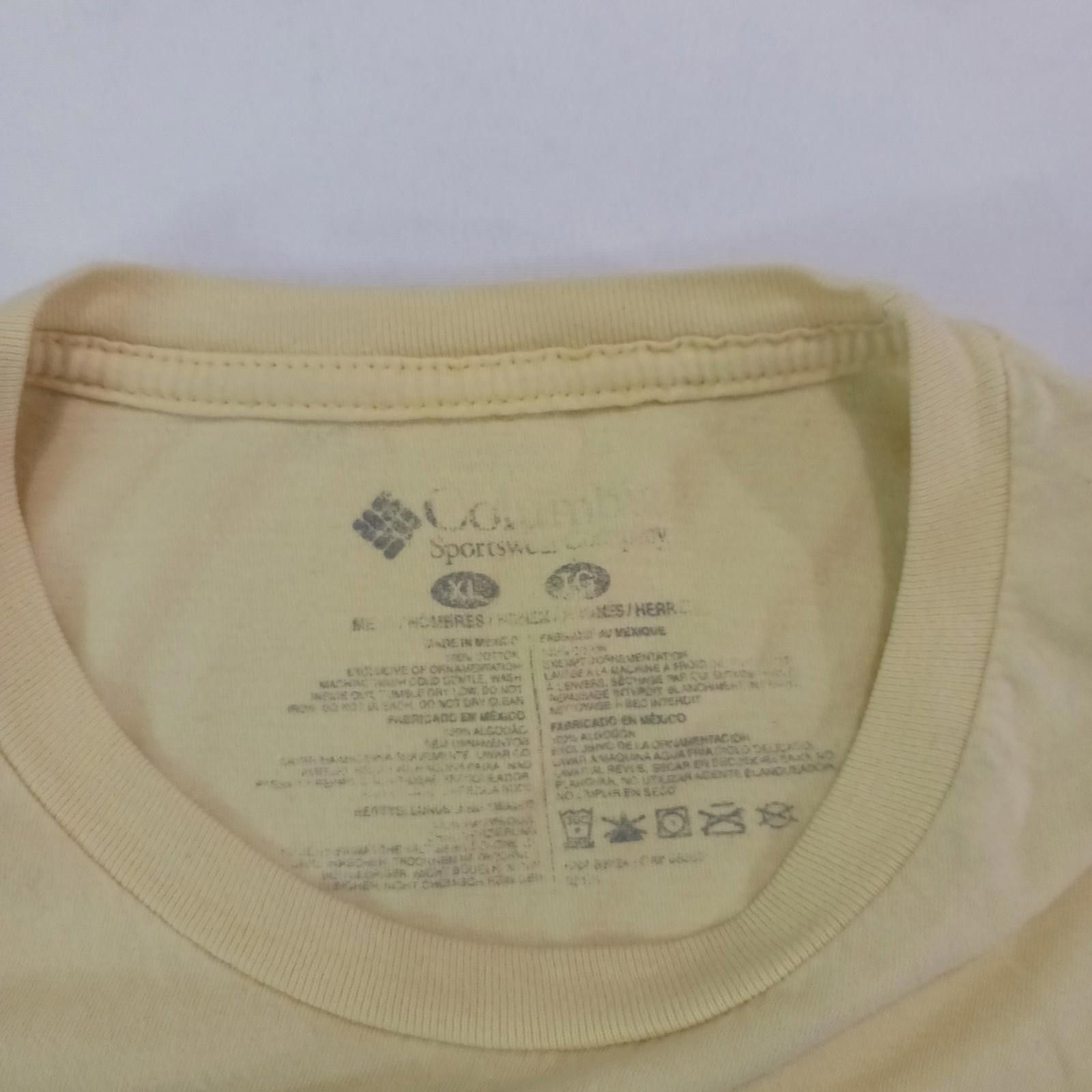 Columbia Columbia Men's Cotton Yellow Short Sleeve Graphic T-Shirt XL Size US XL / EU 56 / 4 - 7 Thumbnail