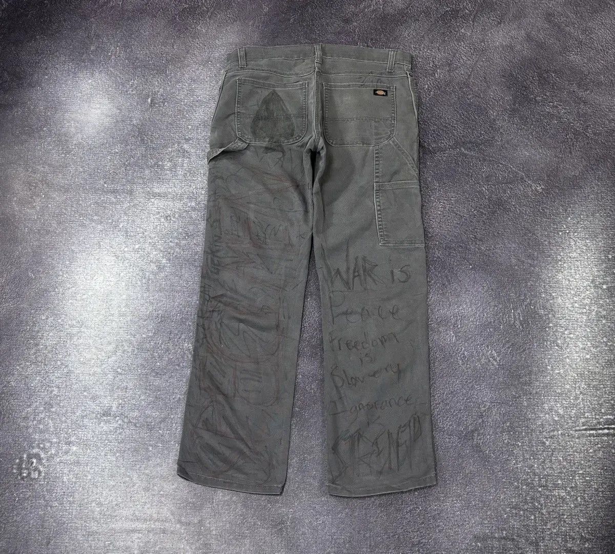 Dickies × Vintage Vintage Dickies Custom Anarchy Cult 1/1 Hype Pants Size US 30 / EU 46 - 1 Thumbnail