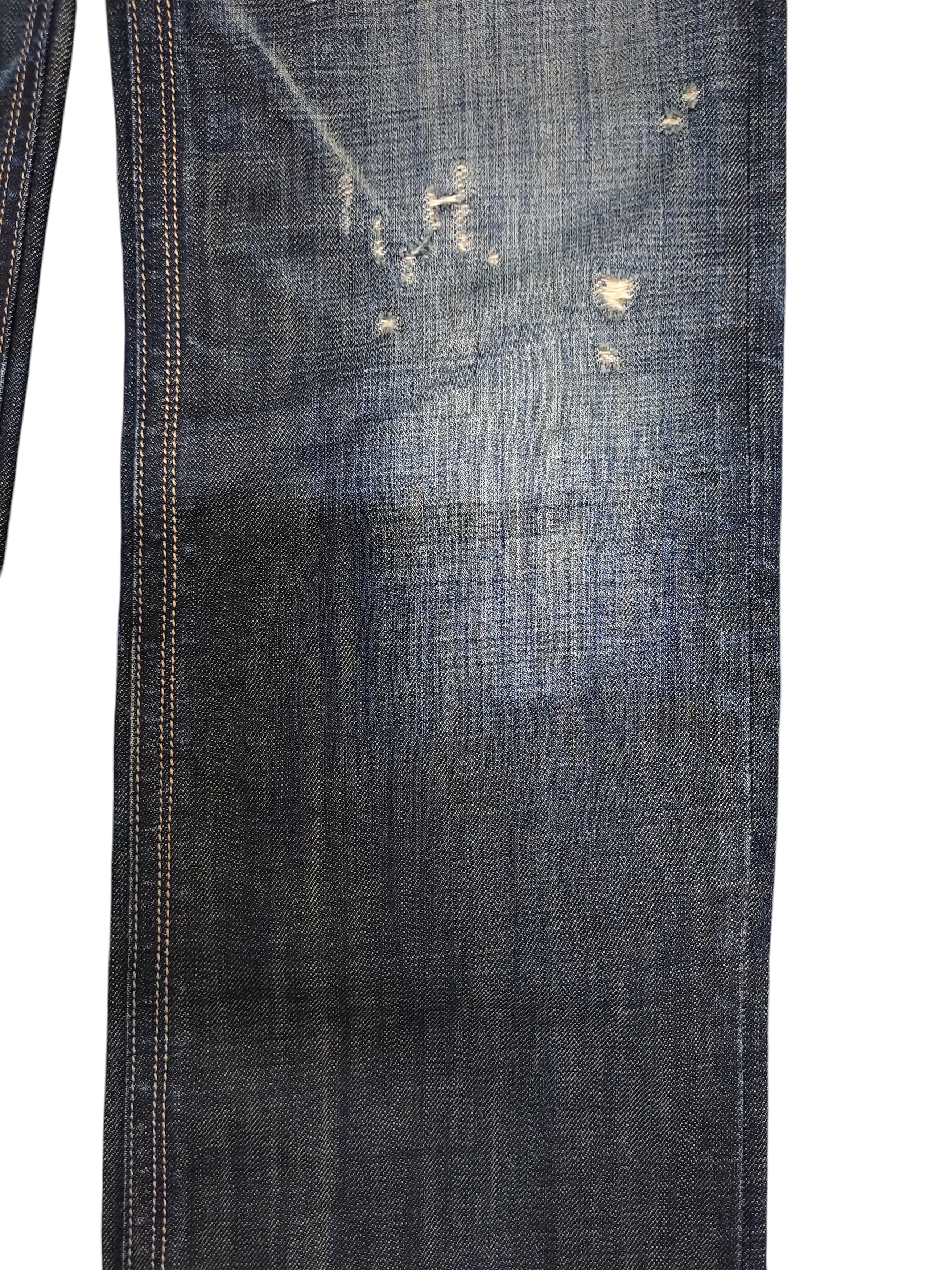 Roen Roen Japan Skull Clawmark Distress Denim Jeans Size US 31 - 3 Thumbnail