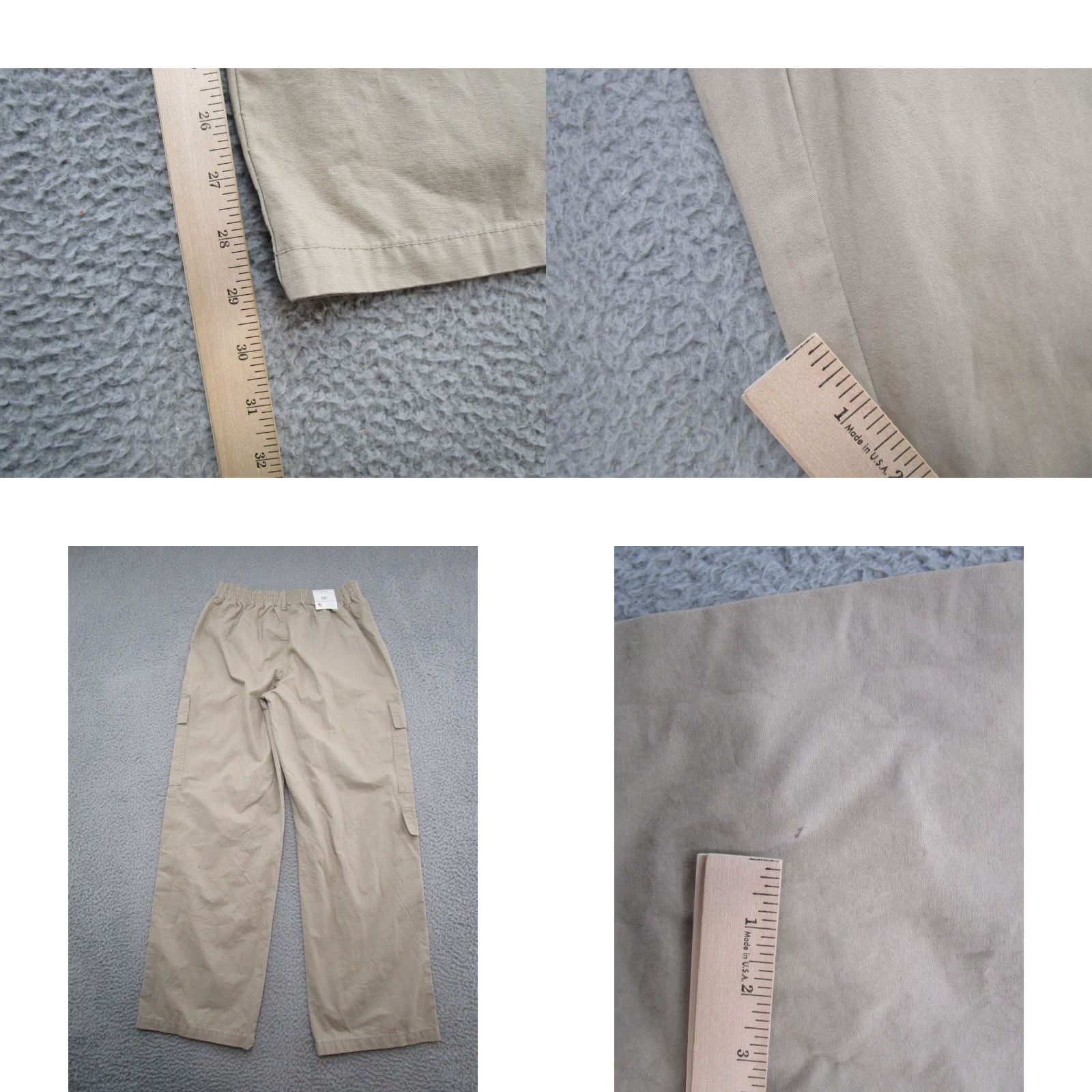 Vintage VINTAGE True Craft Cargo Pants Women 10 Beige Elastic Waist Wide-Leg 80s 90s Mens Womens Girls Size 32" / US 10 / IT 46 - 9 Thumbnail