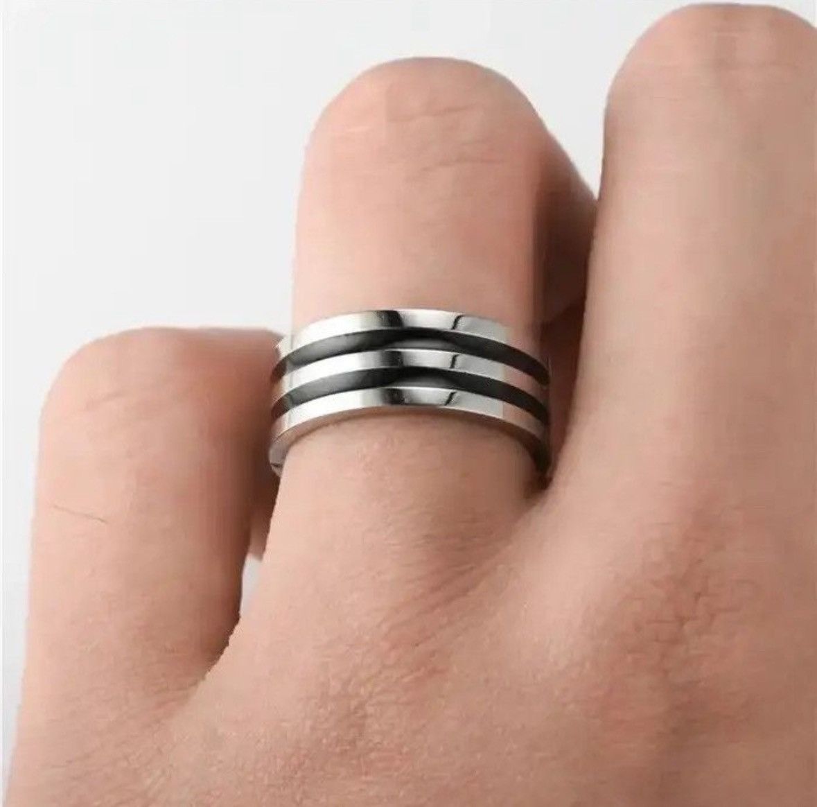 Jewelry Simple Line Ring ( size 6 to 13 ) Size ONE SIZE - 2 Thumbnail