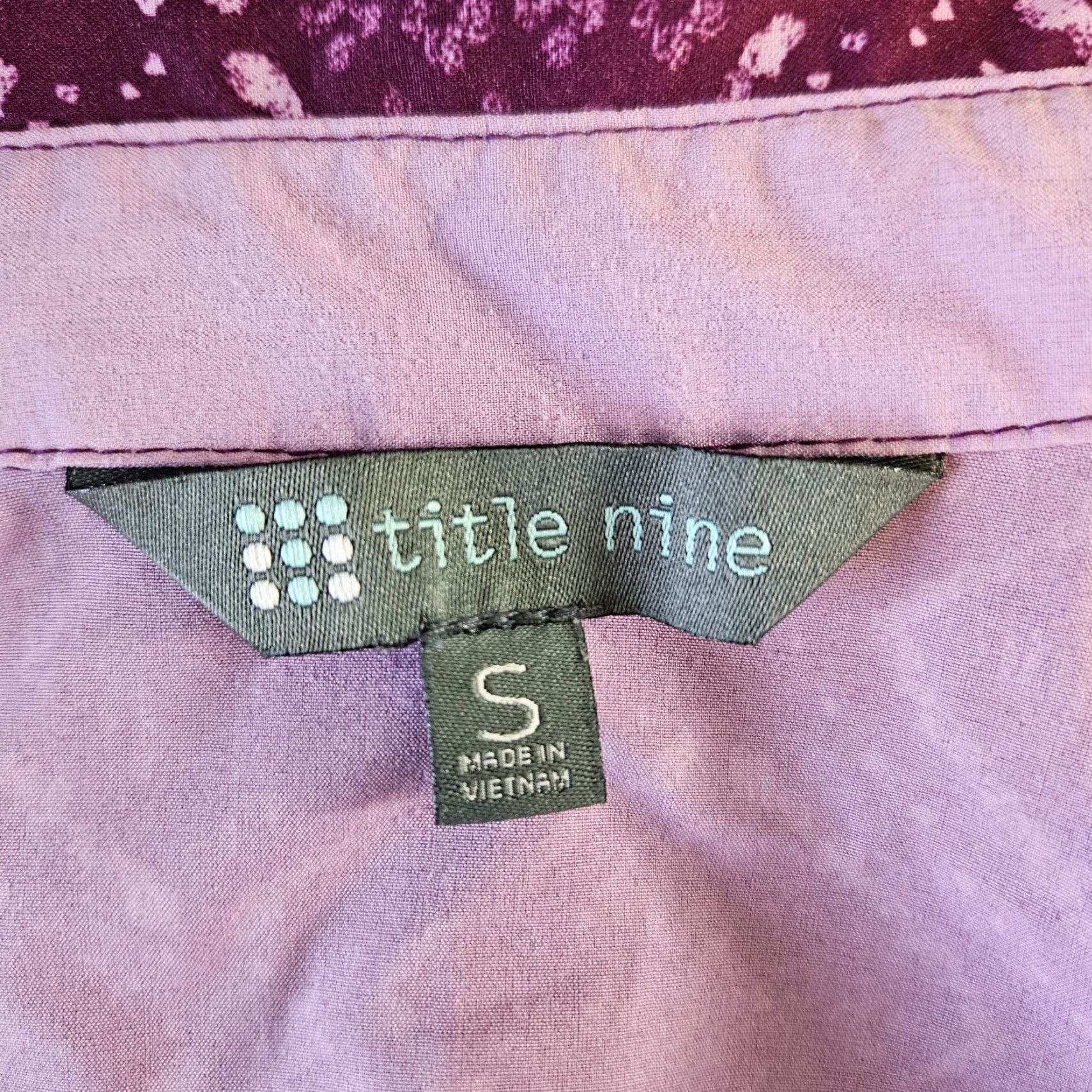 Vintage Title Nine Womens Adventurista Dress S Purple 3/4 Sleeve A-Line Casual Travel Shirts Womens Size S / US 4 / IT 40 - 5 Thumbnail