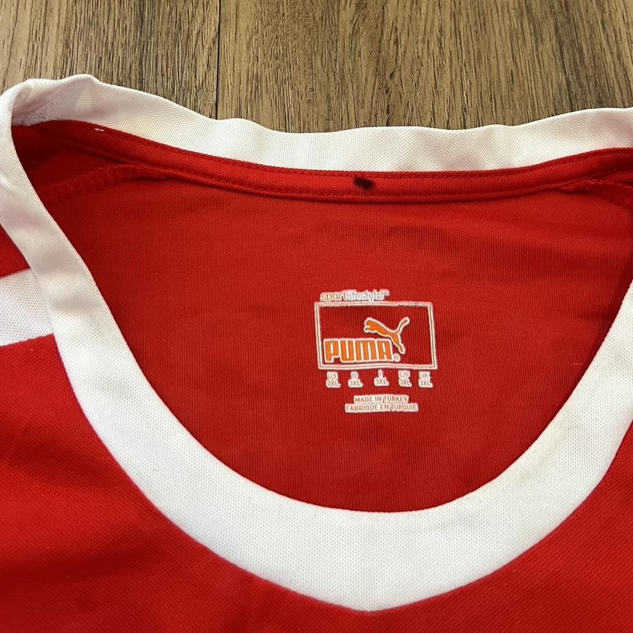 Puma Puma Dusseldorf home shirt 2012-13 red and white Size US XXL / EU 58 / 5 - 5 Thumbnail