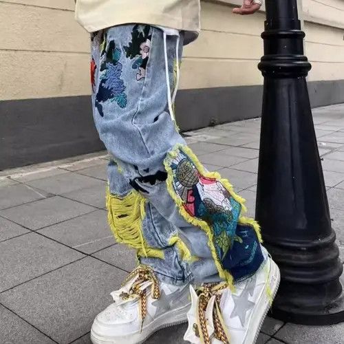 Japanese Brand Misuzu x Reiko #25 Embroidery Heavy Industry Jeans Size US 36 / EU 52 - 8 Thumbnail