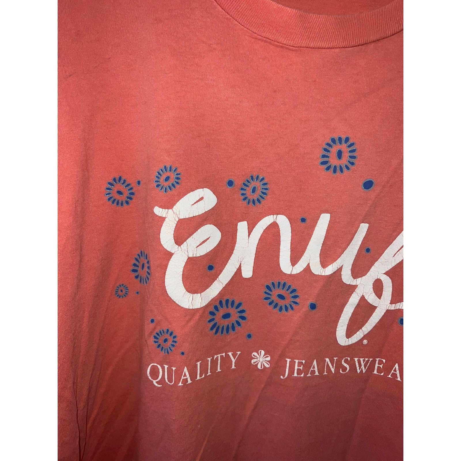 Vintage Vintage Enuf Jeanswear Shirt Quality Pink Tee 90s VTG XL Size US XL / EU 56 / 4 - 2 Thumbnail