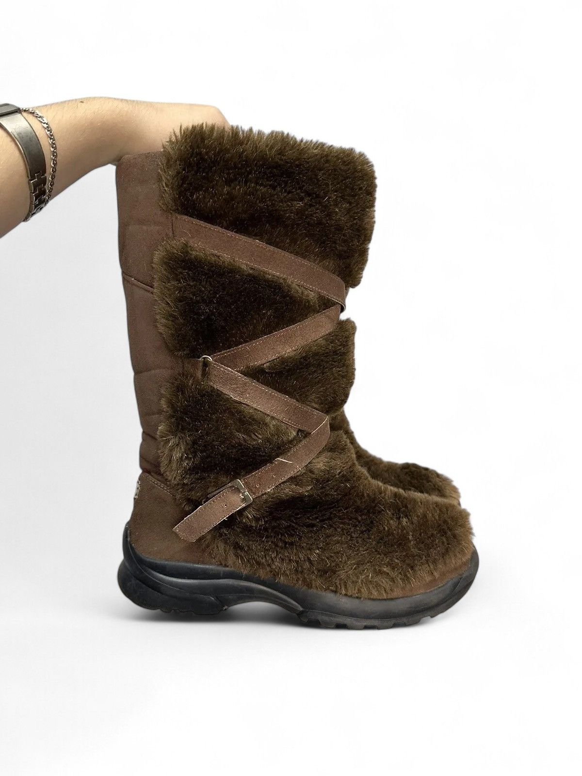 If Six Was Nine Classic Brown Leather Vintage Boots Y2K Minimal Look Size US 8 / EU 41 - 11 Thumbnail