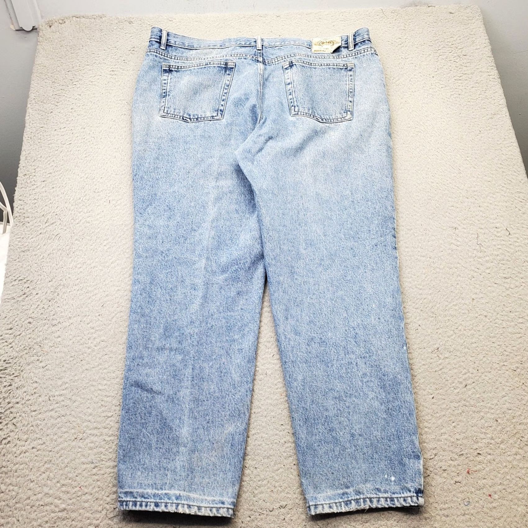 Bugle Boy Bugle Boy Mens Jeans 42x30 Blue Denim 740 Relaxed Fit Straight Leg Vintage Style Shirt Size US 42 / EU 58 - 2 Thumbnail