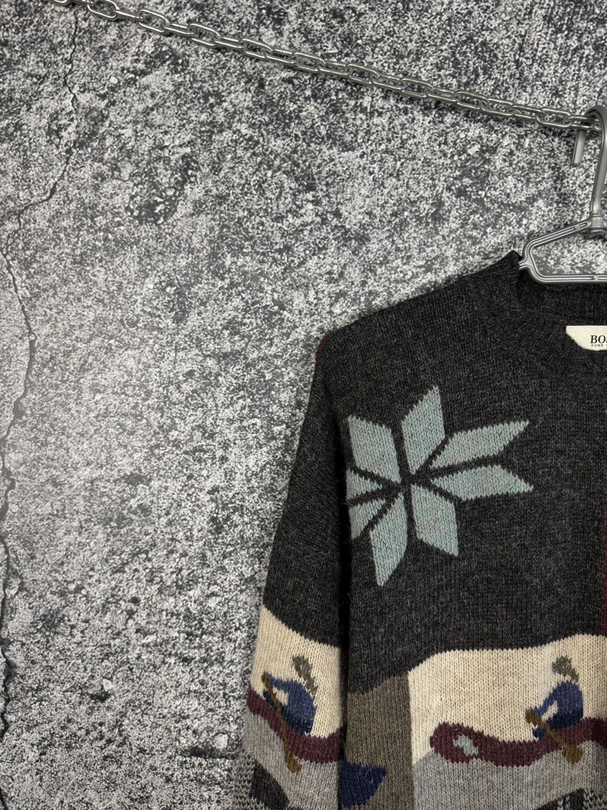 Hugo Boss Hugo Boss Alpaca Wool Sweater Winter Ski Lodge Vintage Knit Size US XL / EU 56 / 4 - 3 Thumbnail