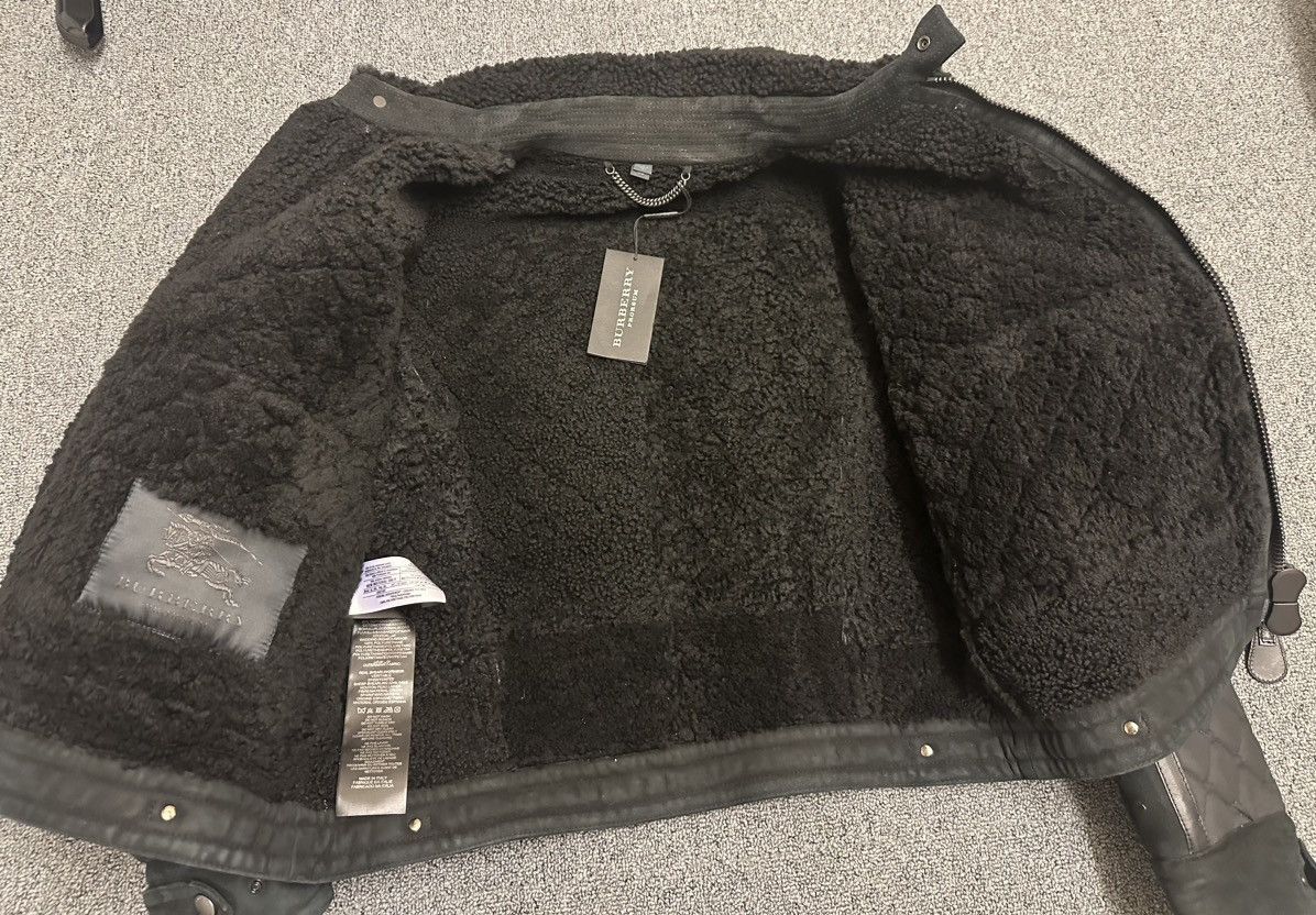 Burberry Prorsum Burberry prorsum FW 2012 sheep shearling/cotton jacket Size US M / EU 48-50 / 2 - 14 Thumbnail