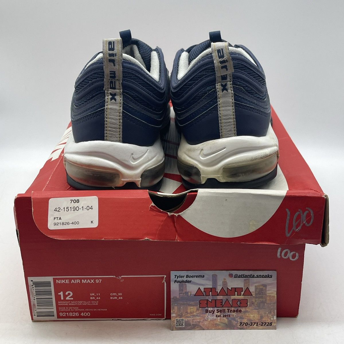 Nike Air max 97 midnight run Size US 12 / EU 45 - 3 Thumbnail