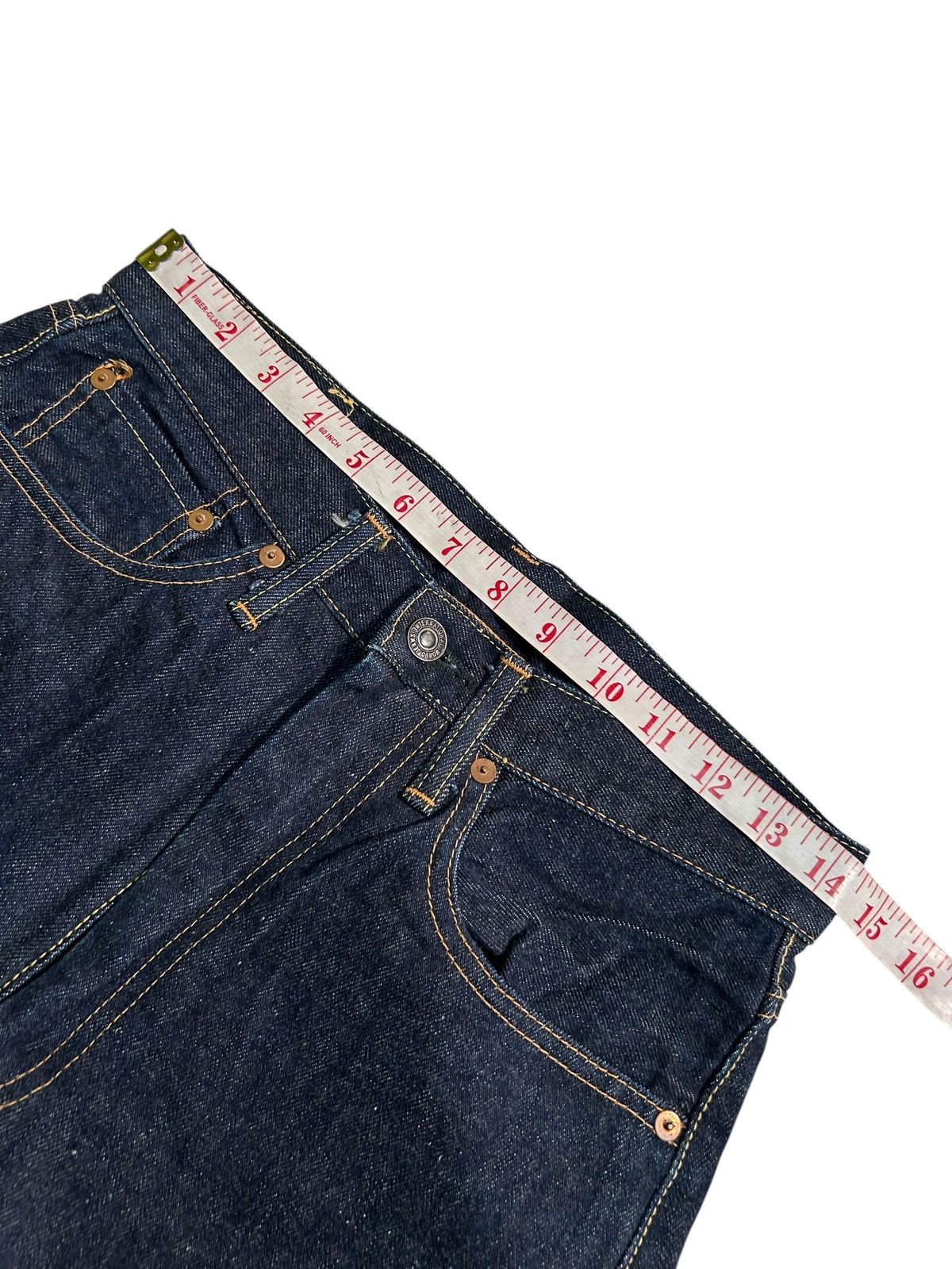Japanese Brand × Kapital × Vintage FOB FACTORY SELVEDGE Japanese Short Denim Jeans Size US 29 - 9 Thumbnail