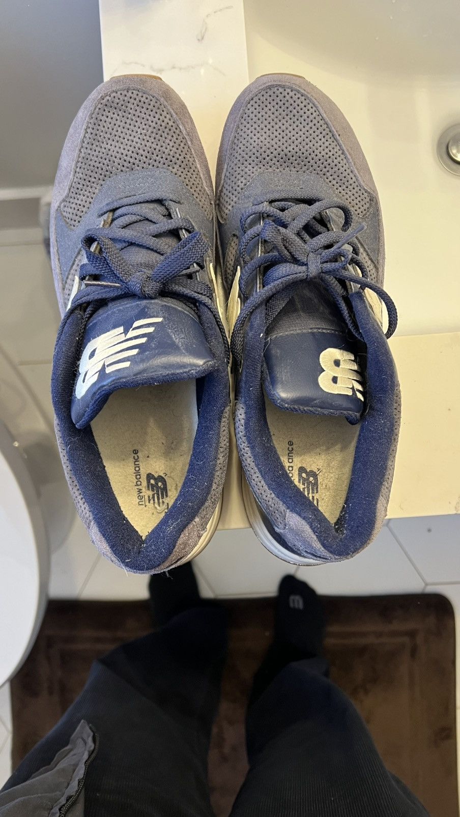 New Balance Navy blue gum sole new balance 530 encap Size US 12 / EU 45 - 5 Thumbnail