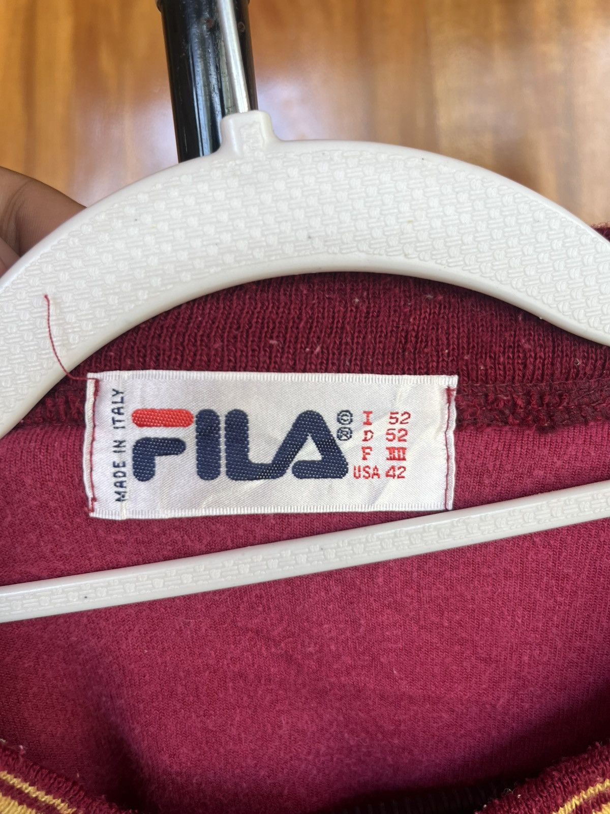 Fila Vintage 80s Fila Velour Sweatshirt Size US L / EU 52-54 / 3 - 4 Thumbnail