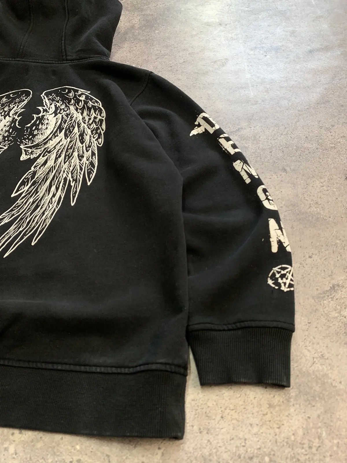 Japanese Brand × Vintage Vintage Hoodie Bones Dragon rock gothic sk8 avangarde Size US M / EU 48-50 / 2 - 13 Thumbnail