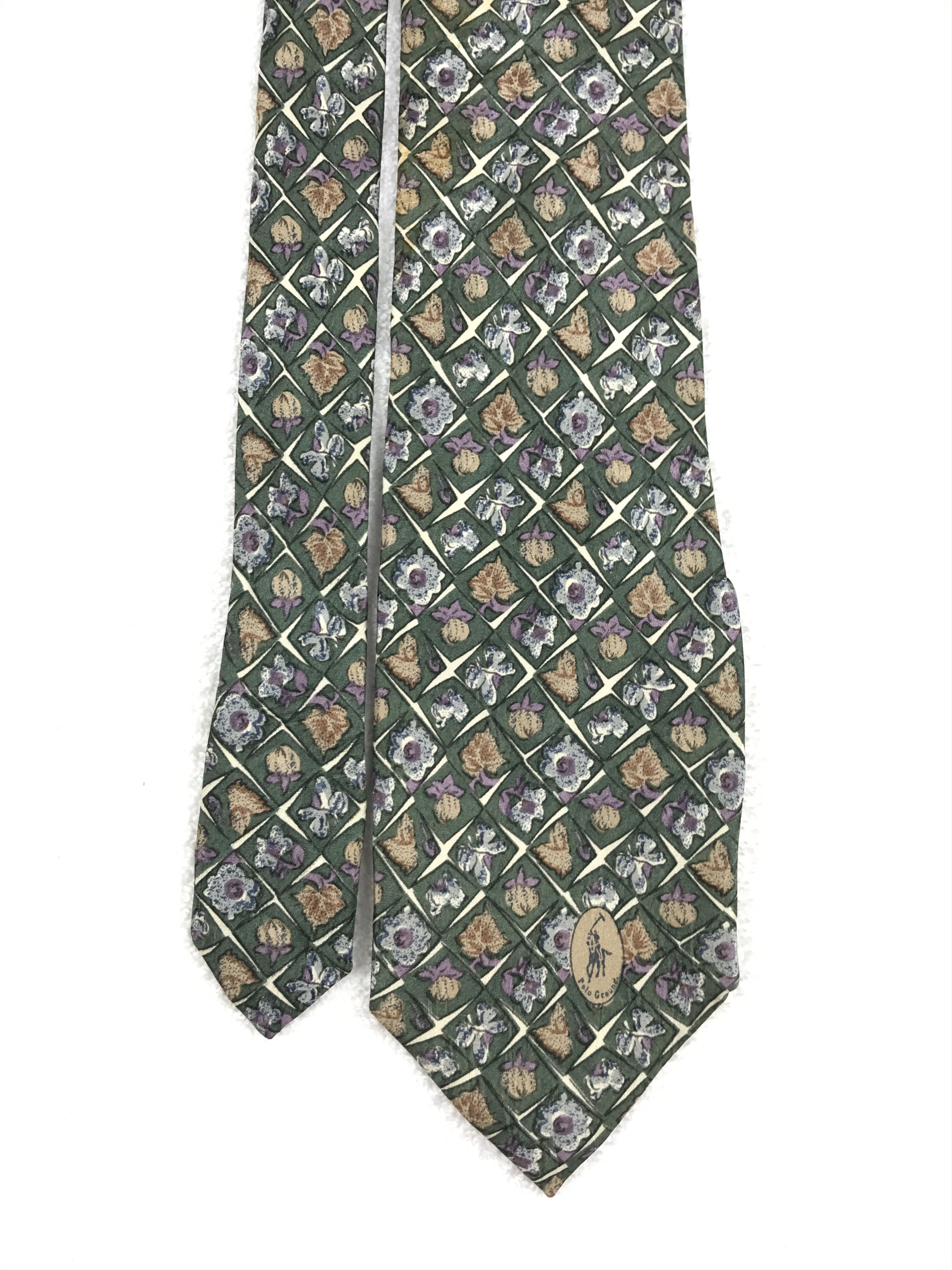 Designer × Polo Ralph Lauren × Vintage Vintage Ralph Lauren Silk Necktie Size ONE SIZE - 3 Thumbnail