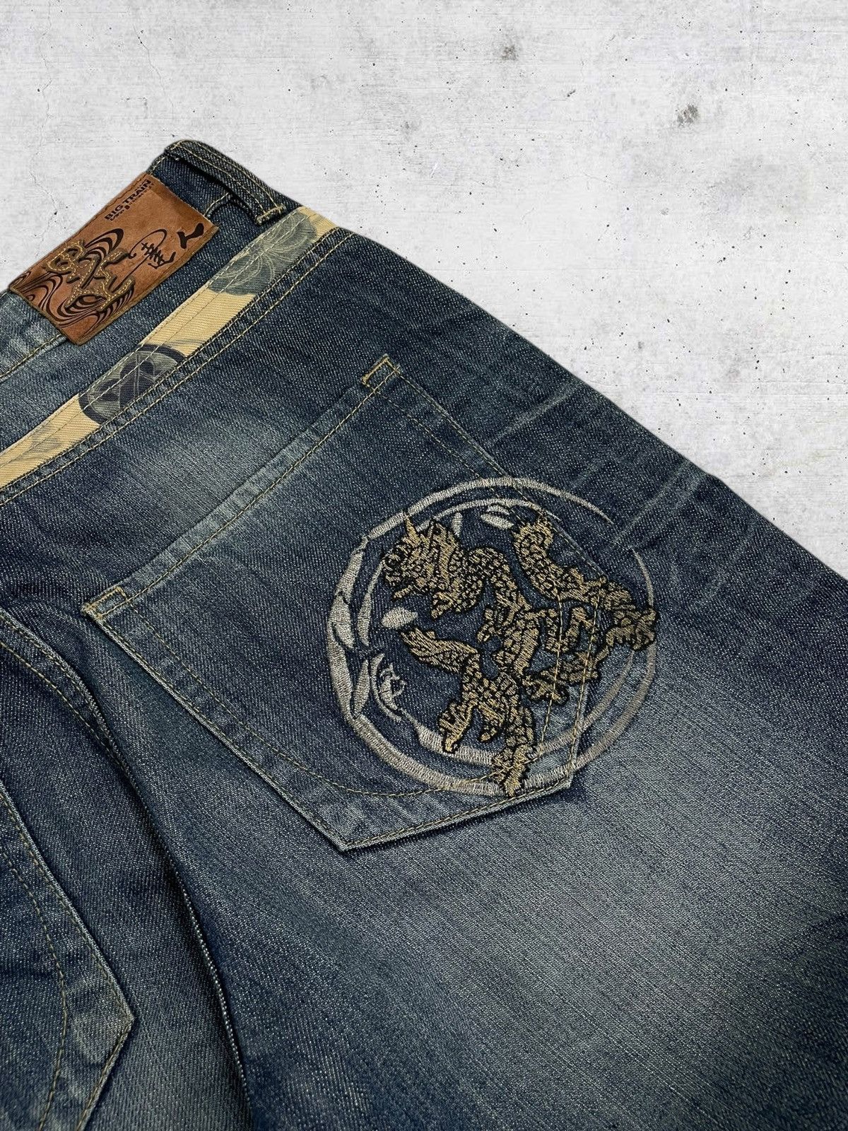 Tornado Mart VINTAGE OSAKA TRAIN TRADITIONAL CLASSIC RAW DISTRESSED DENIM Size US 30 / EU 46 - 16 Thumbnail