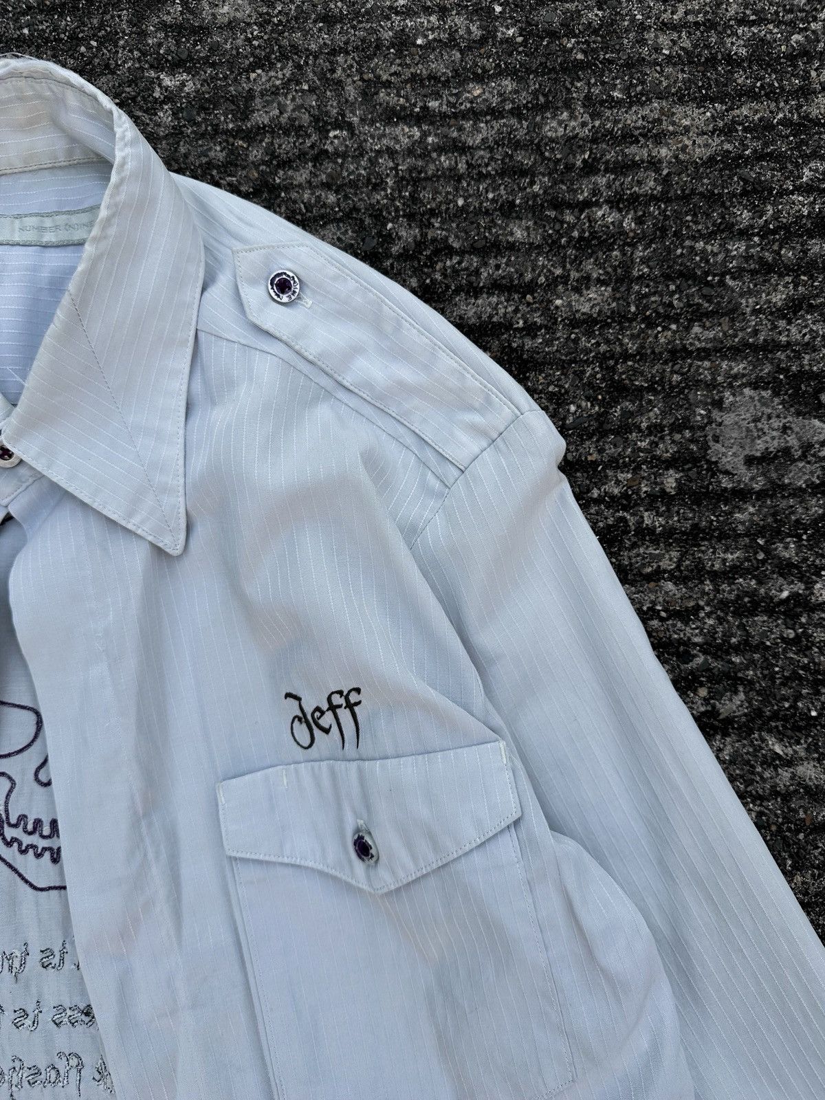 Number (N)ine Number(N)ine SS01 Jeff Buckley Mystery White Boy Shirt Size US M / EU 48-50 / 2 - 6 Thumbnail