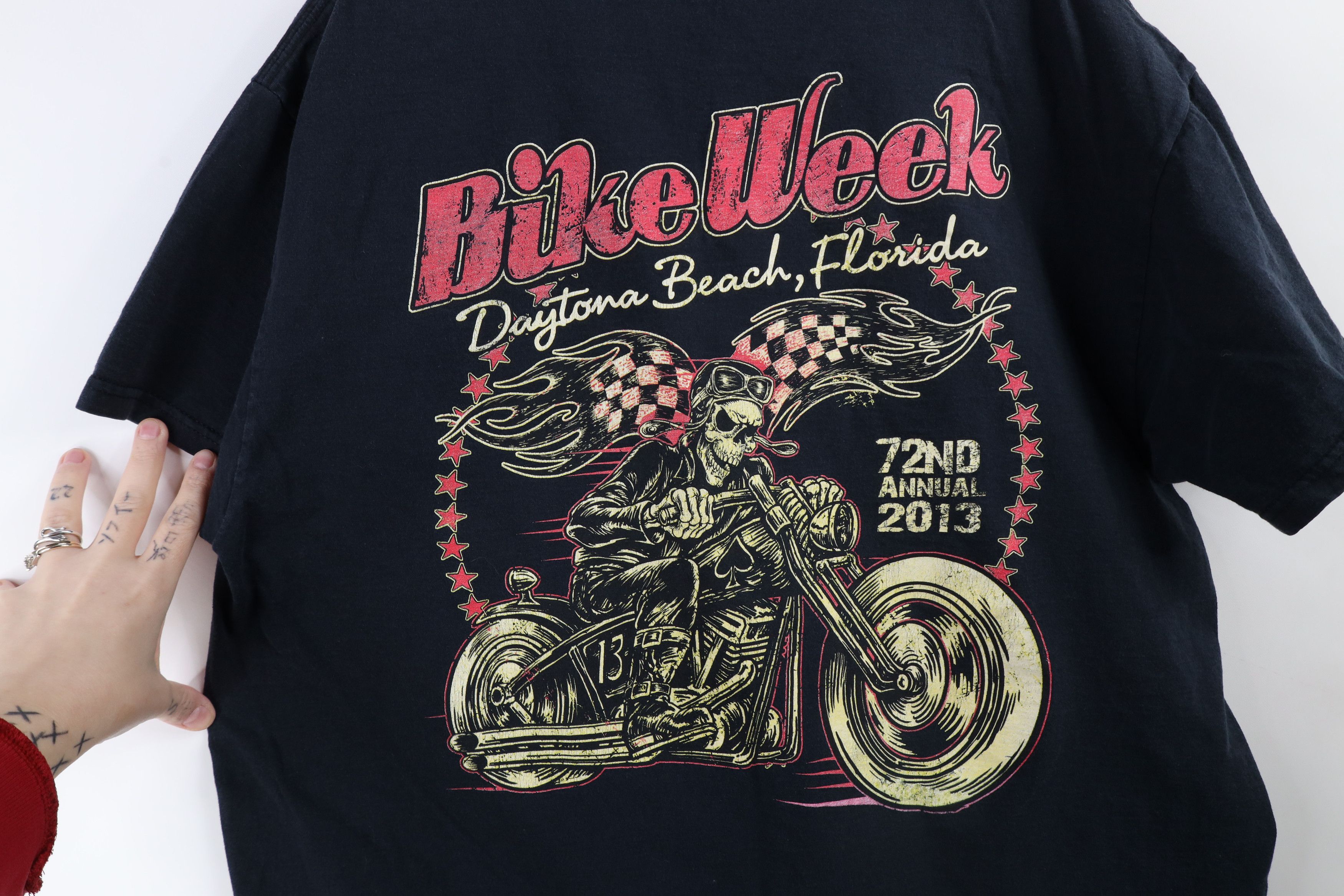 Vintage Vintage Y2K Daytona Bike Week Skeleton Motorcycle T-Shirt Size US L / EU 52-54 / 3 - 10 Thumbnail