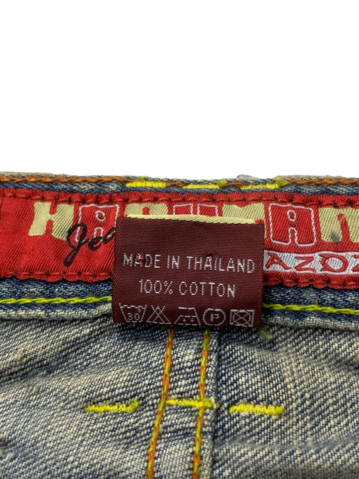 14th Addiction Hanuman Crazy Stud Rusty Mud Wash High Rise Denim Pants Size US 26 / EU 42 - 19 Thumbnail