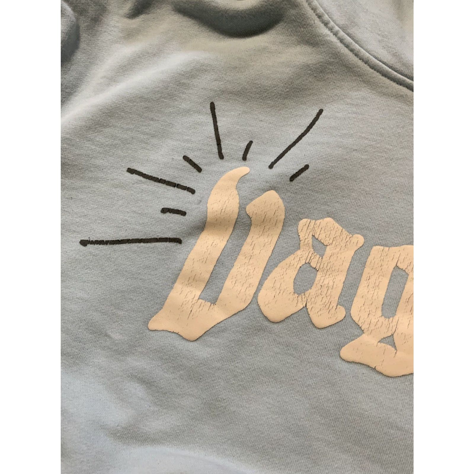 Vintage VINTAGE Vague Studios Hoodie Pullover Unisex Adults XL Light Blue Heavyweight 777 Angel Graphic Crewneck? Size US XL / EU 56 / 4 - 7 Thumbnail