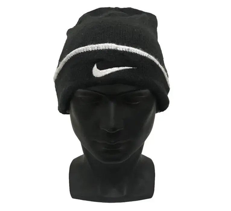 Nike × Vintage Nike Swoosh Beanie Hat Size ONE SIZE - 1 Thumbnail