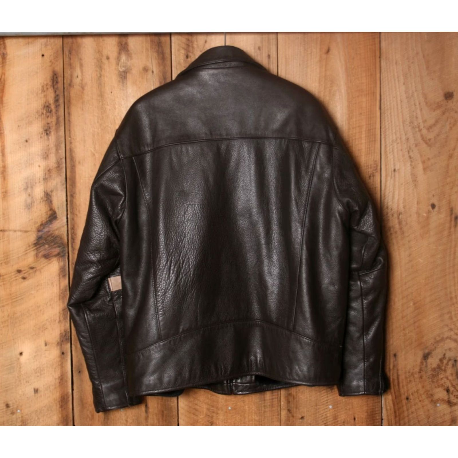 Vintage VINTAGE Leather Jacket Mens XL Brown Faux Fur Lining Zip Biker Style Unknown Brand Size US XL / EU 56 / 4 - 7 Thumbnail