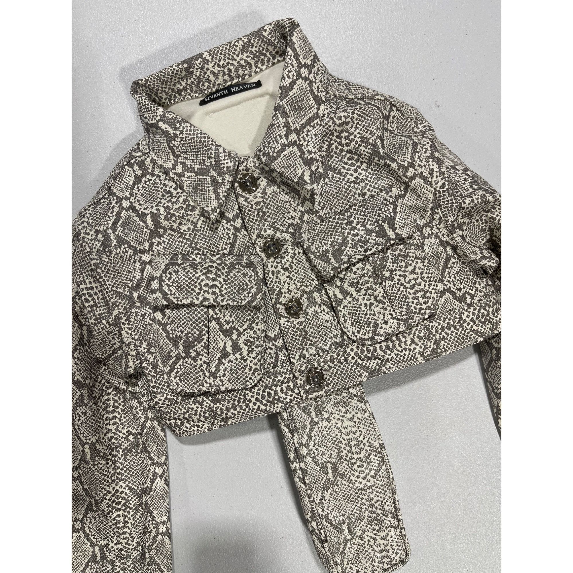 Seventh Heaven NEW SEVENTH HEAVEN WOMENS CROSS SNAKE JACKET XS Size XS / US 0-2 / IT 36-38 - 6 Thumbnail