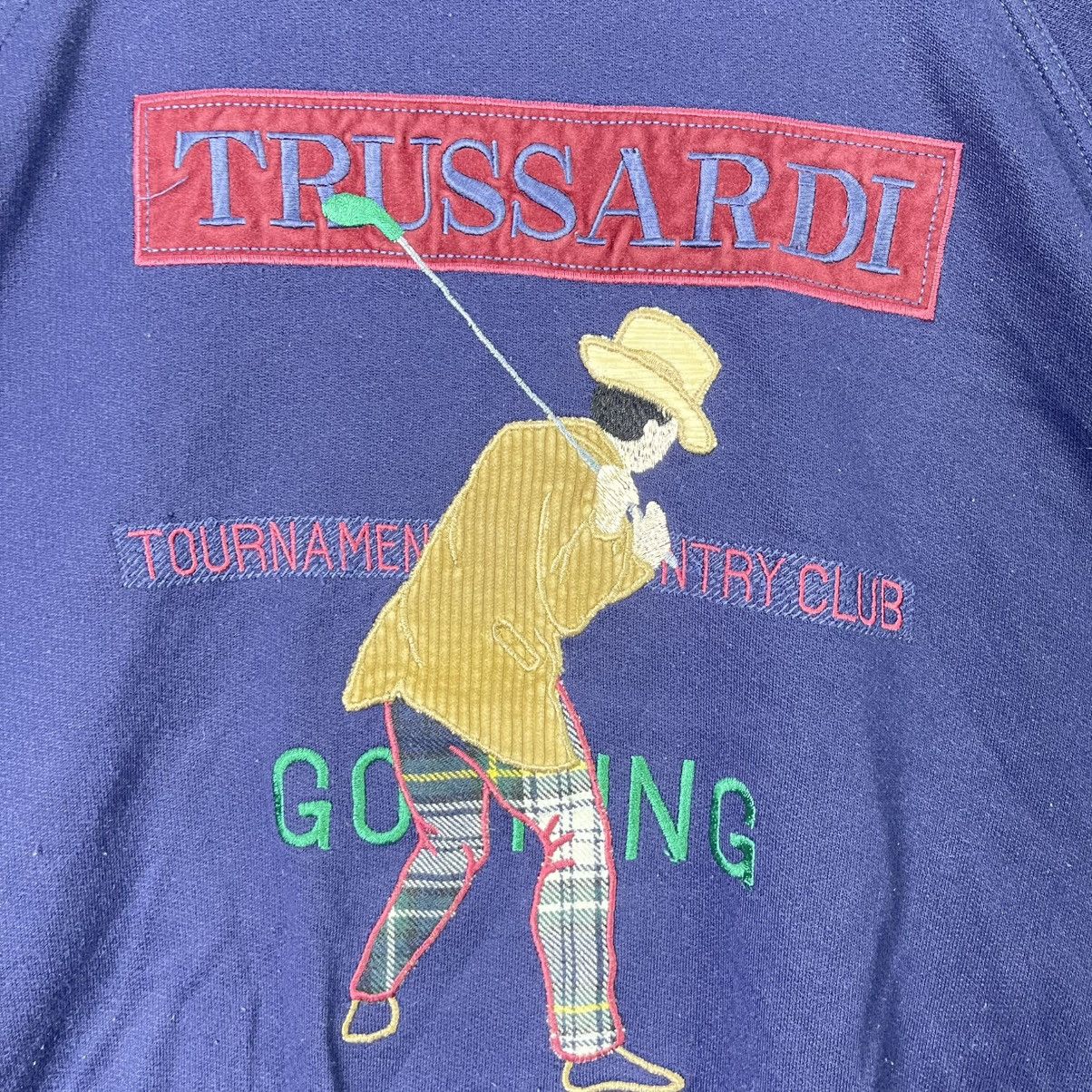 Trussardi Vintage Trussardi Golfing Graphic Crewneck Sweatshirt Navy Size US M / EU 48-50 / 2 - 3 Thumbnail