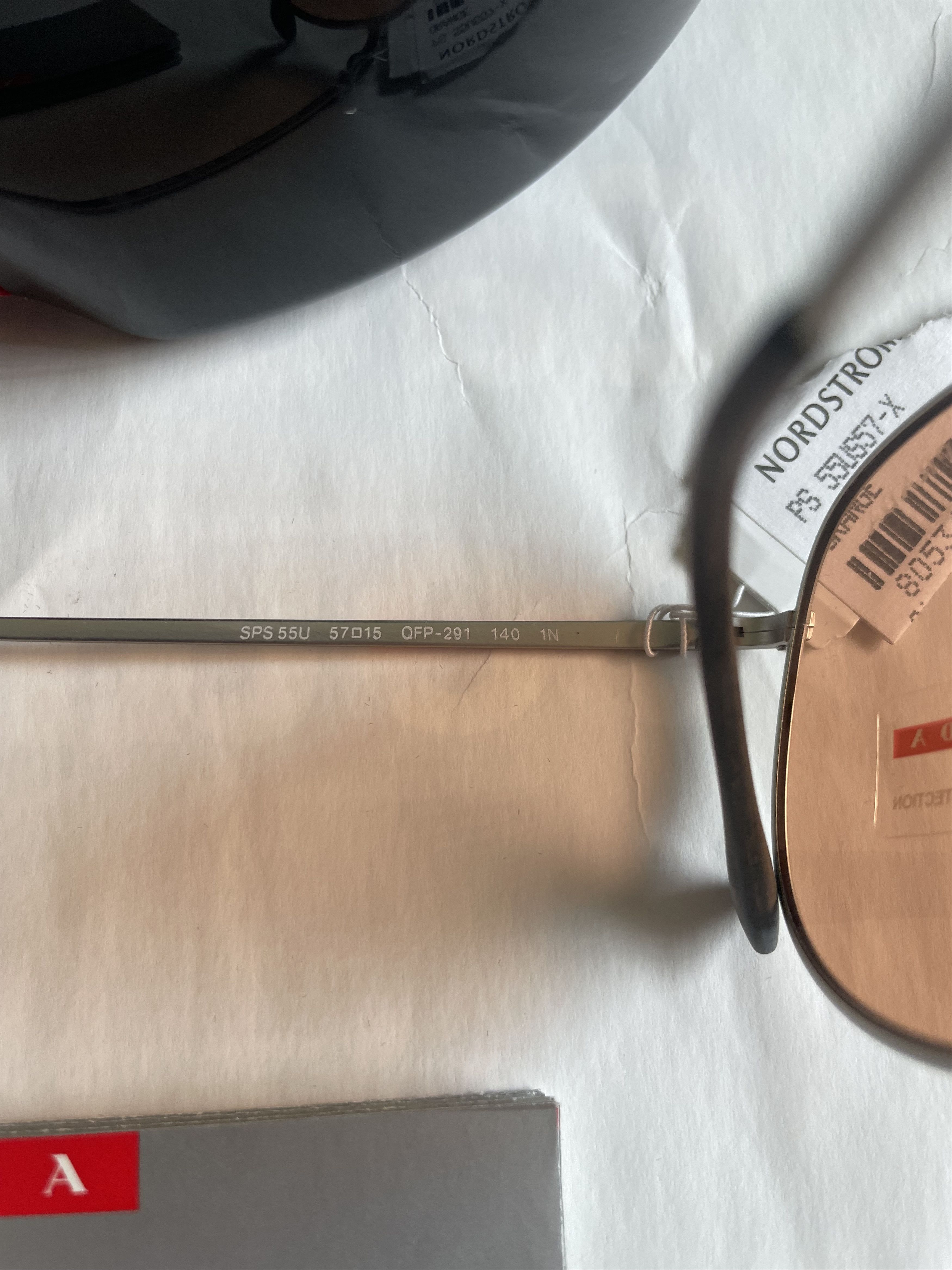 Prada PRADA SPORT SPS 55U QFP-291 SILVER/ORANGE LENS SUNGLASSES Size ONE SIZE - 10 Thumbnail