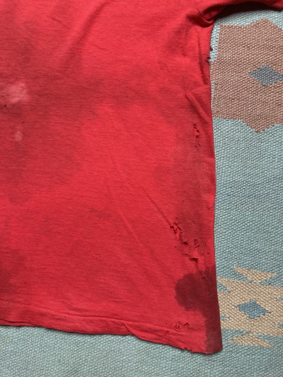 Vintage 80s pocket t shirt blank distressed thrashed grunge medium Size US M / EU 48-50 / 2 - 10 Thumbnail
